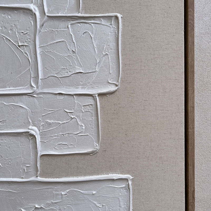 Abstract Squares Linen Artwork - Image 3