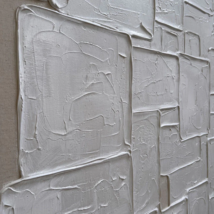 Abstract Squares Linen Artwork - Image 4