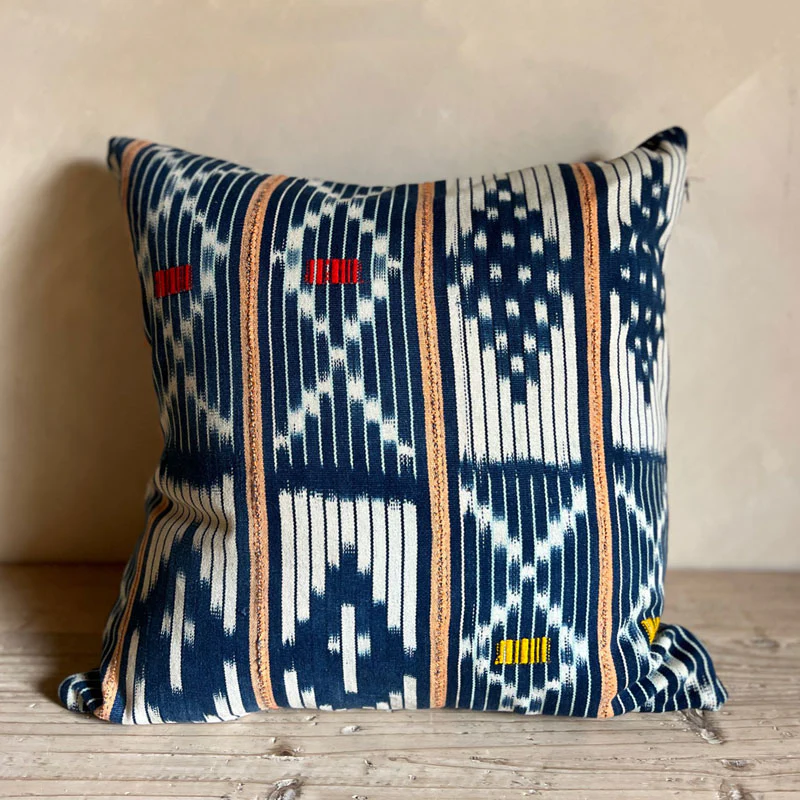 African Indigo Original Vintage Cushion - Image 6
