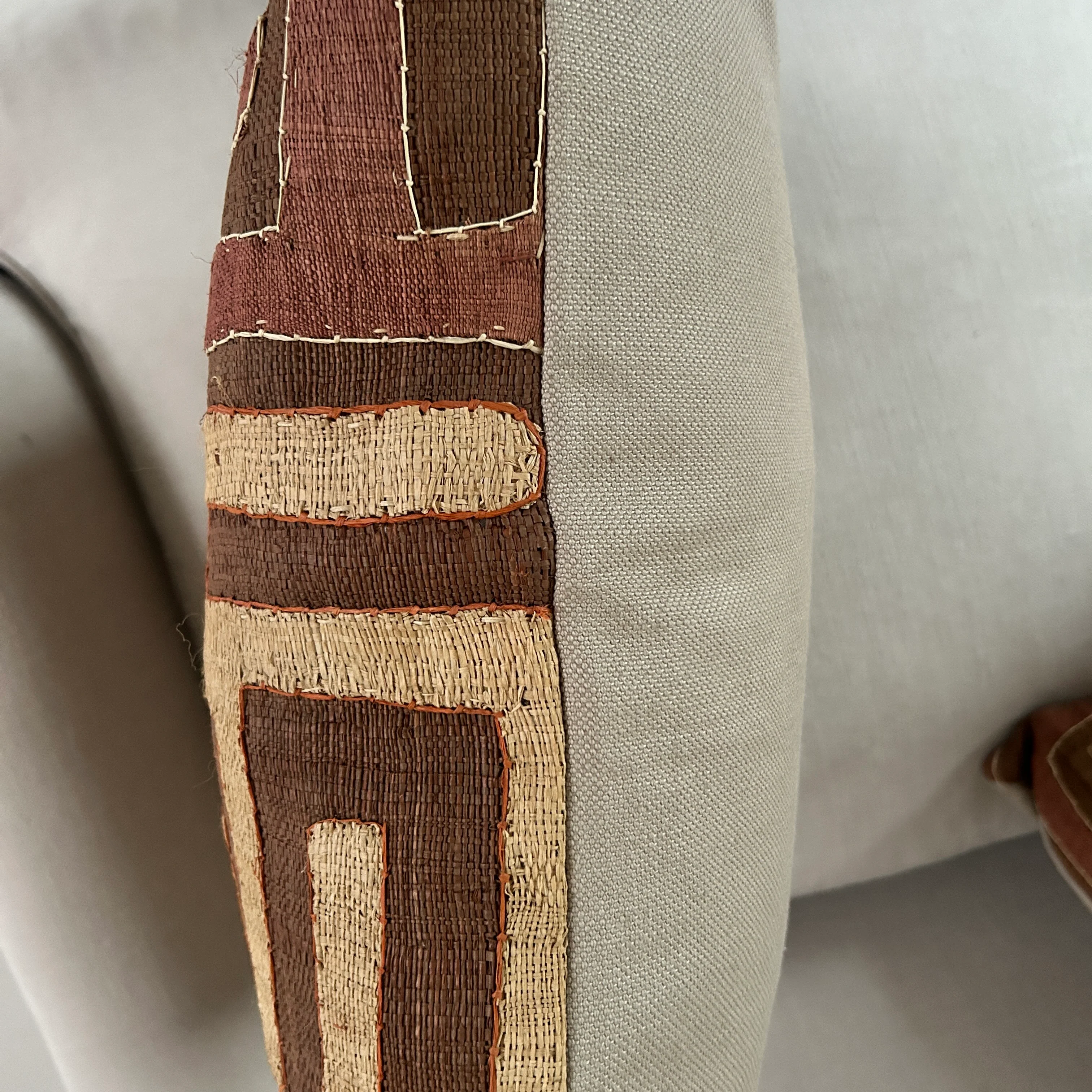 African Kuba Cloth Cushion | Nia - Image 4