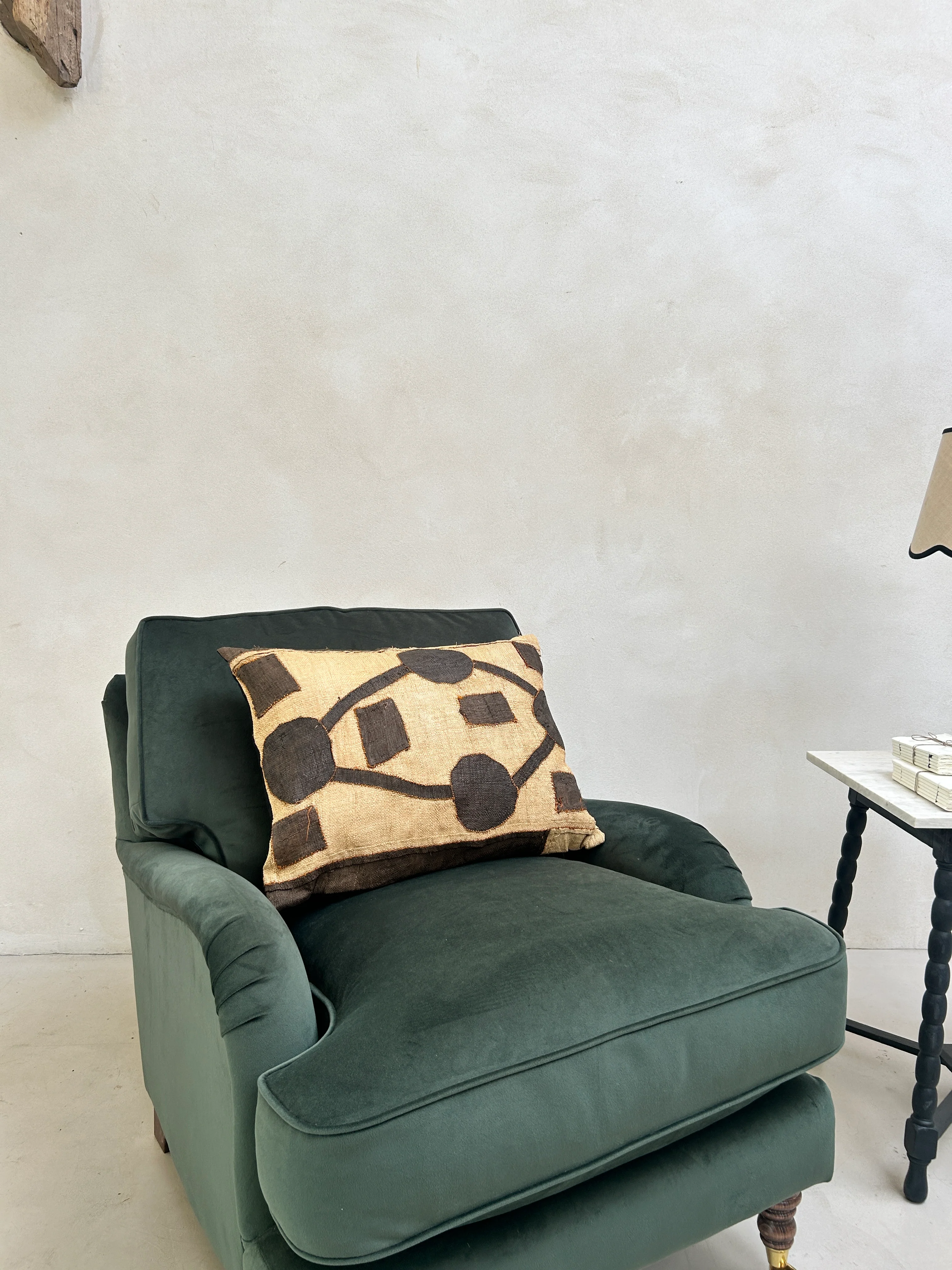 African Kuba Cloth Cushion | Nia Circles