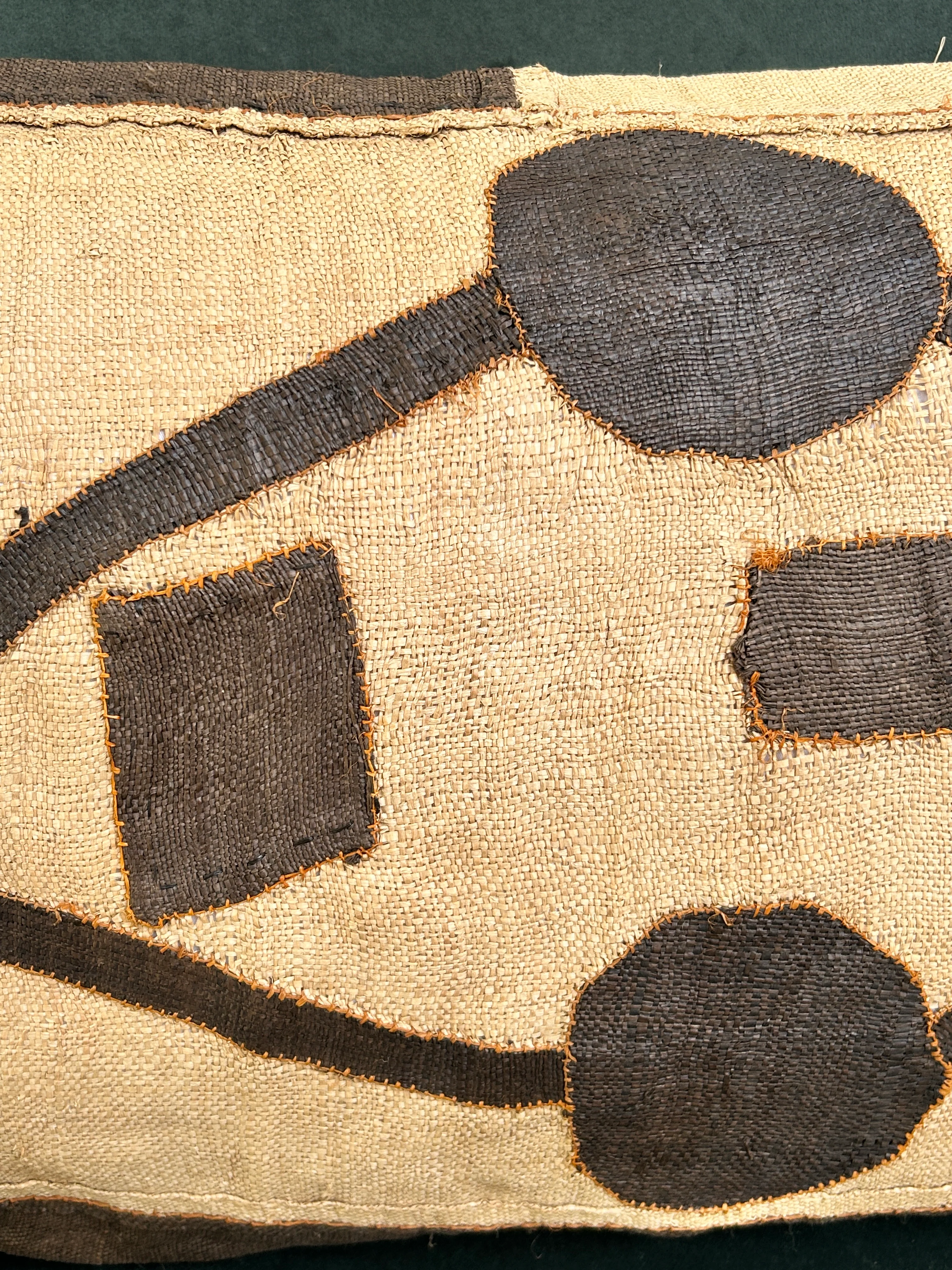 African Kuba Cloth Cushion | Nia Circles - Image 6