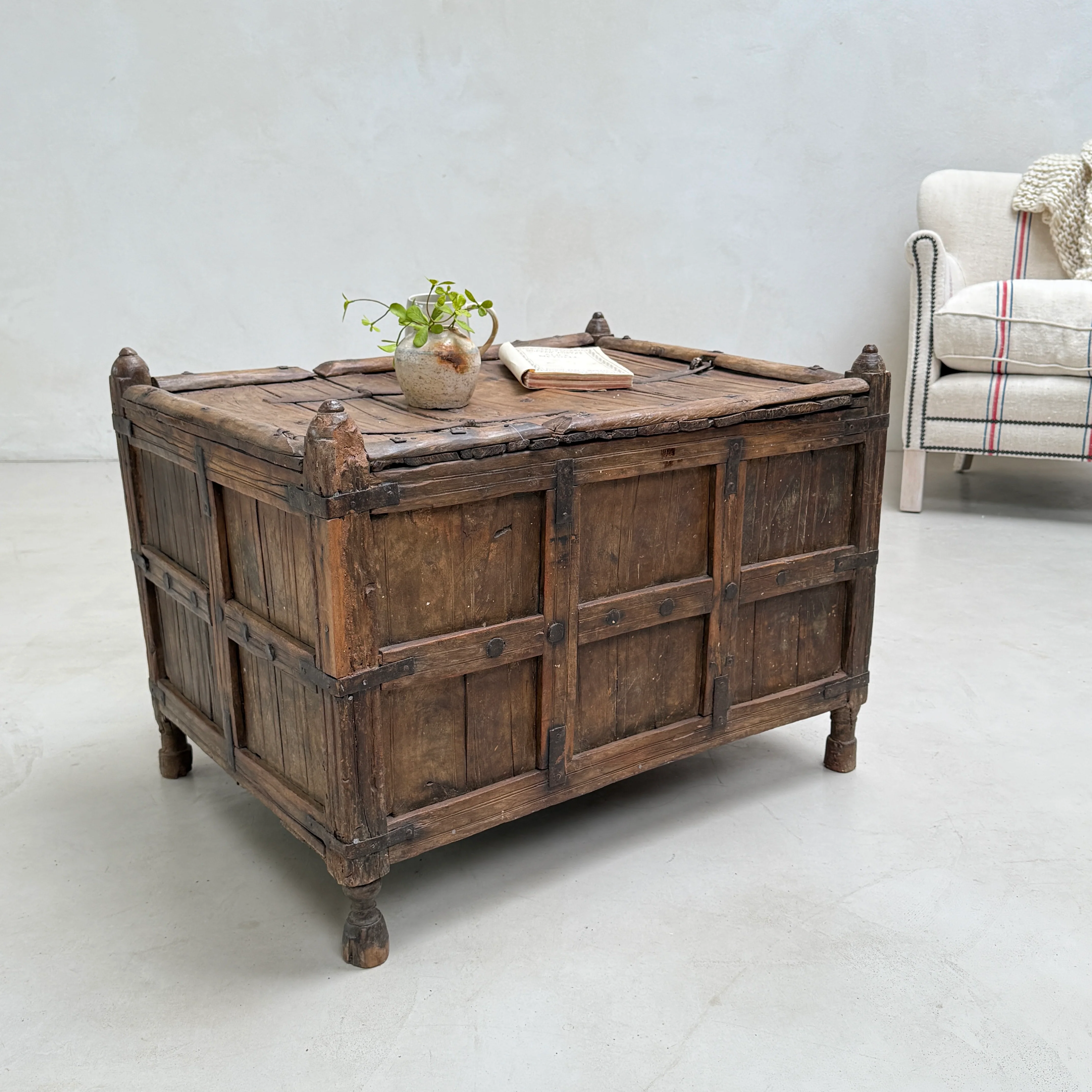 Ancient Wooden Merchants Chest | Wittering