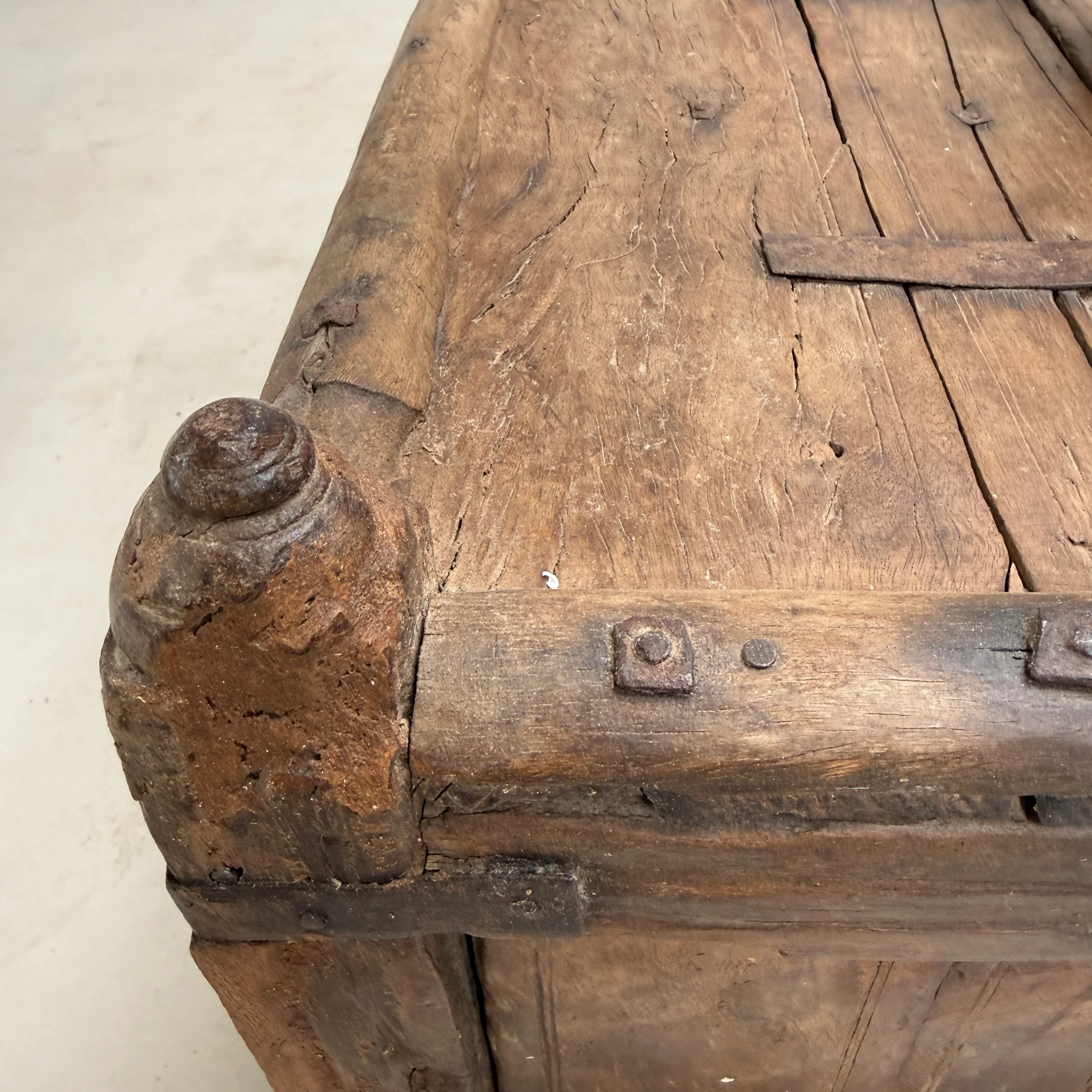 Ancient Wooden Merchants Chest | Wittering - Image 5