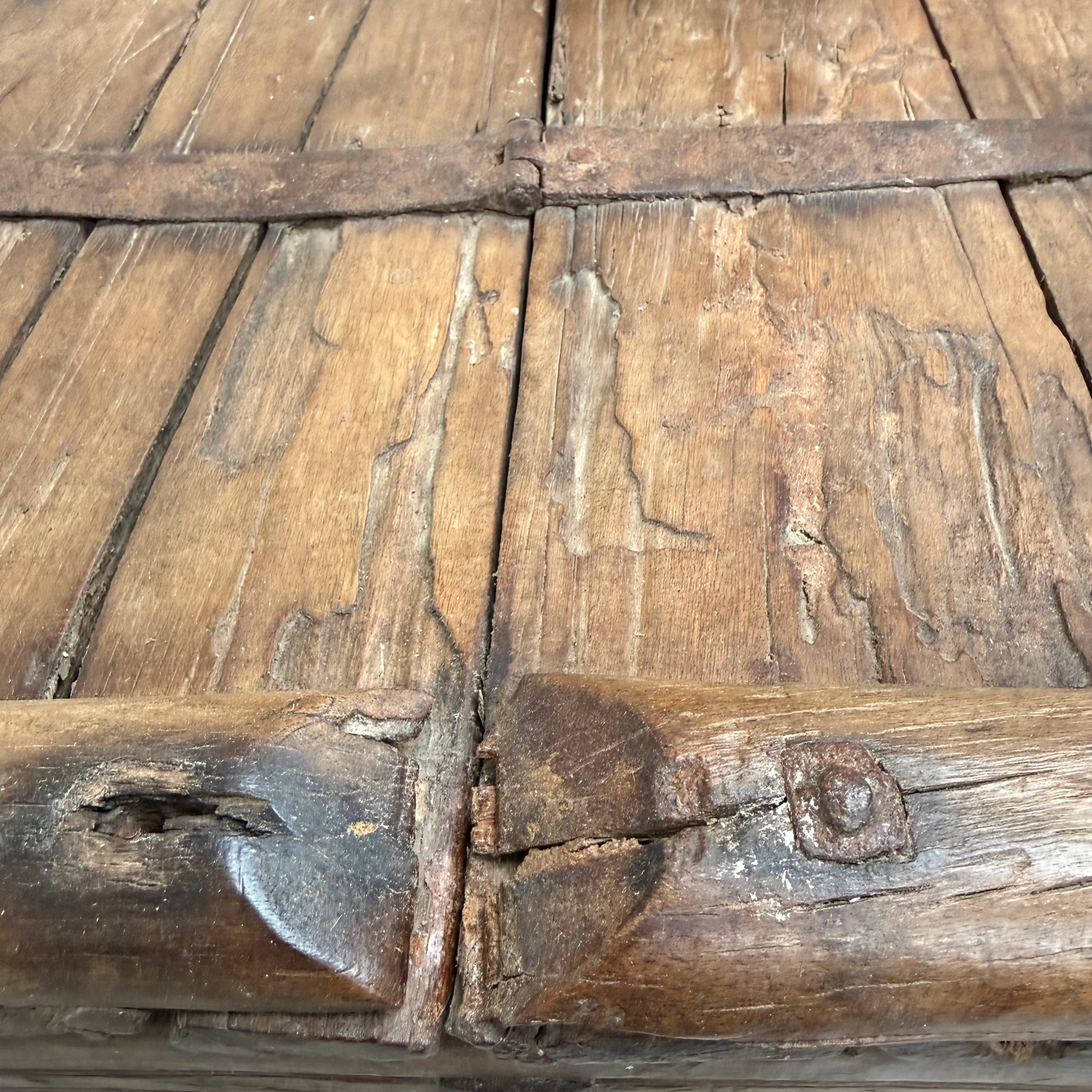 Ancient Wooden Merchants Chest | Wittering - Image 6