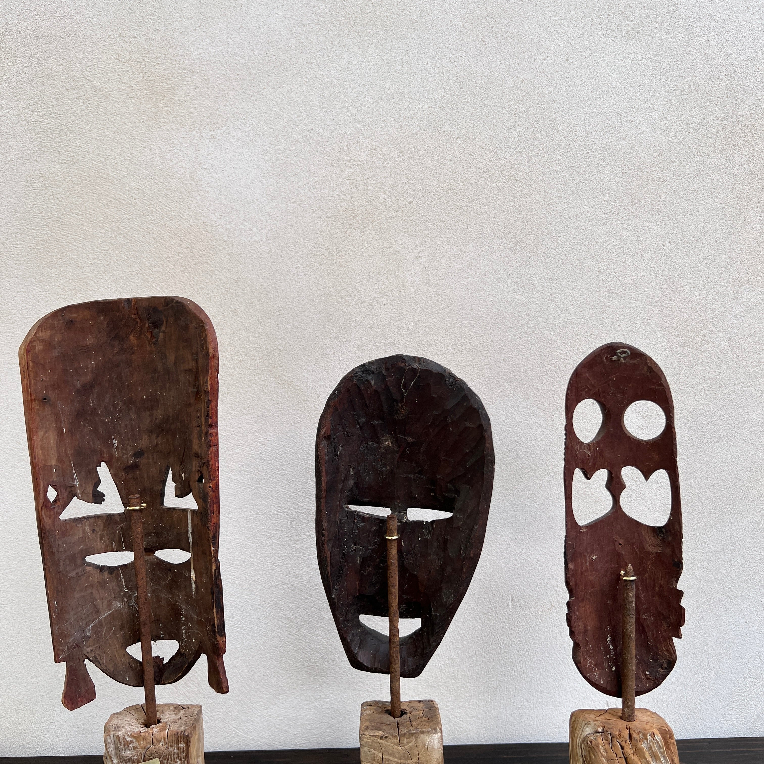 Antique African Carved Mask On Stand - Image 7