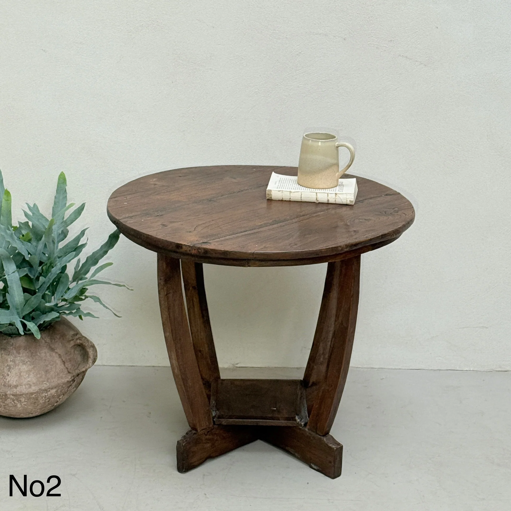 Antique Art Deco Round Side Tables - Image 8