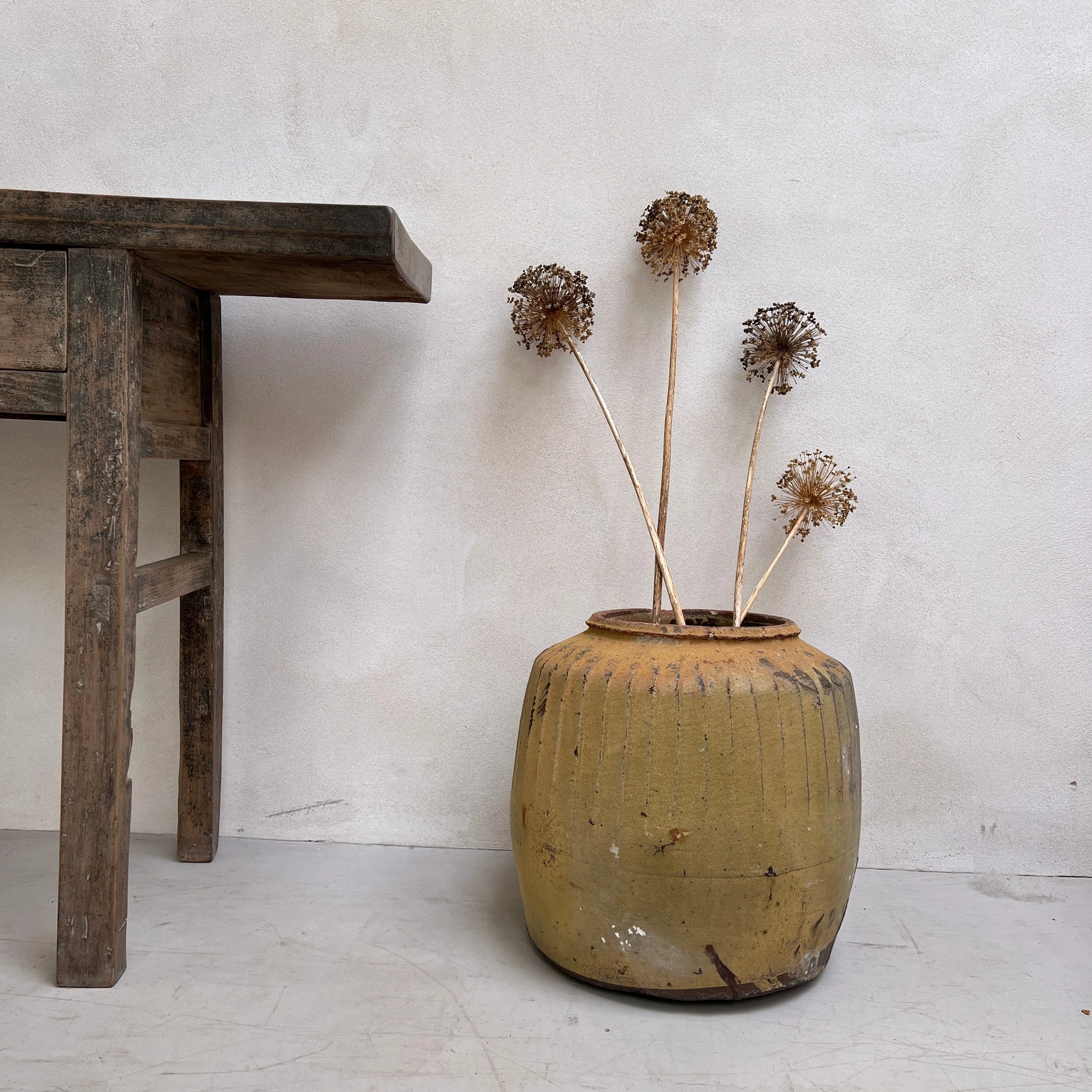 Antique Ceramic planter | Jade