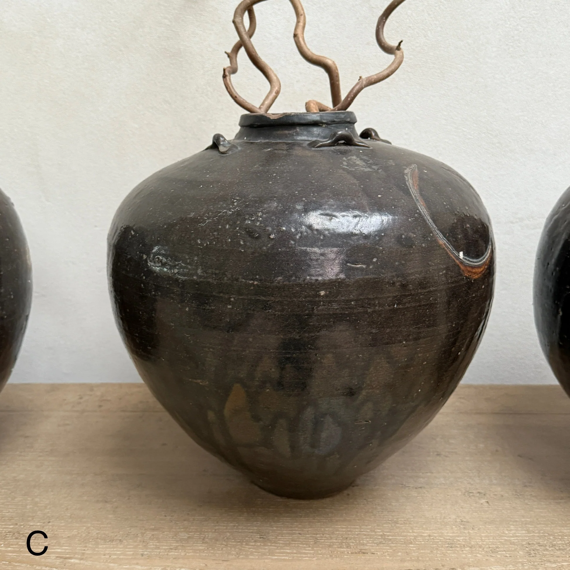 Antique Chinese Ceramic Glazed Urn - Image 6