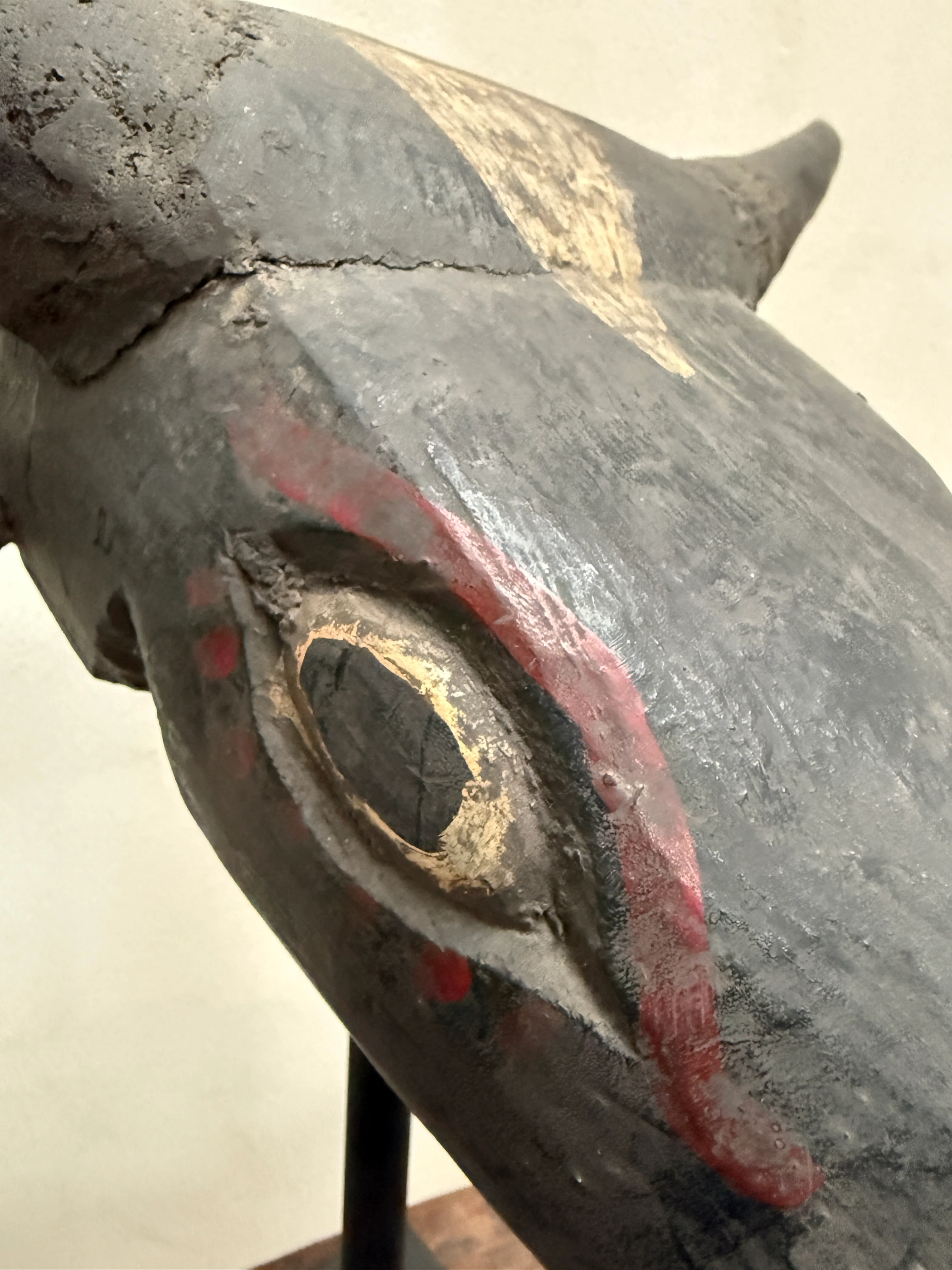 Antique Cow Head Sculpture - Image 3