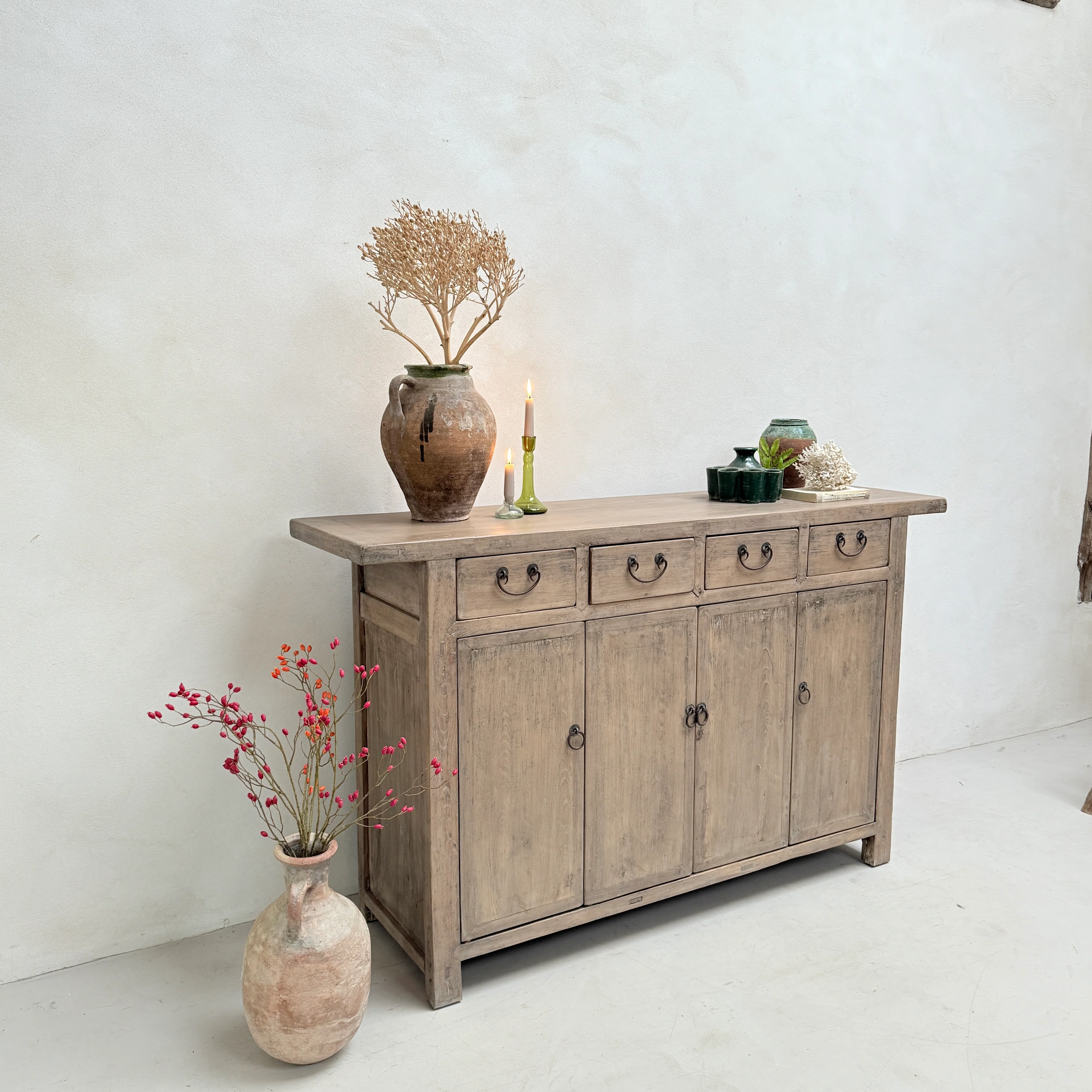 Antique cupboard Beechwood - Image 2