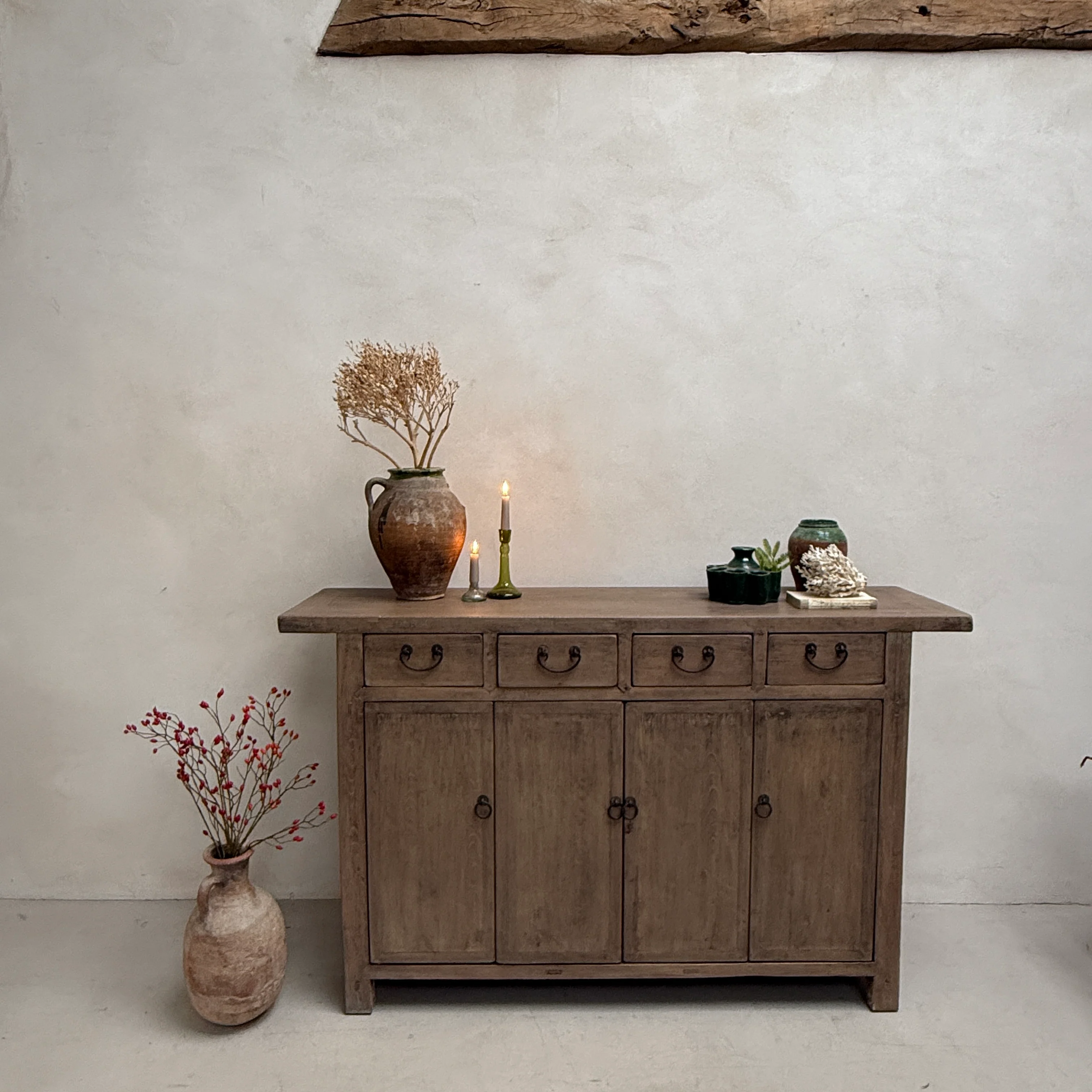 Antique cupboard Beechwood - Image 4