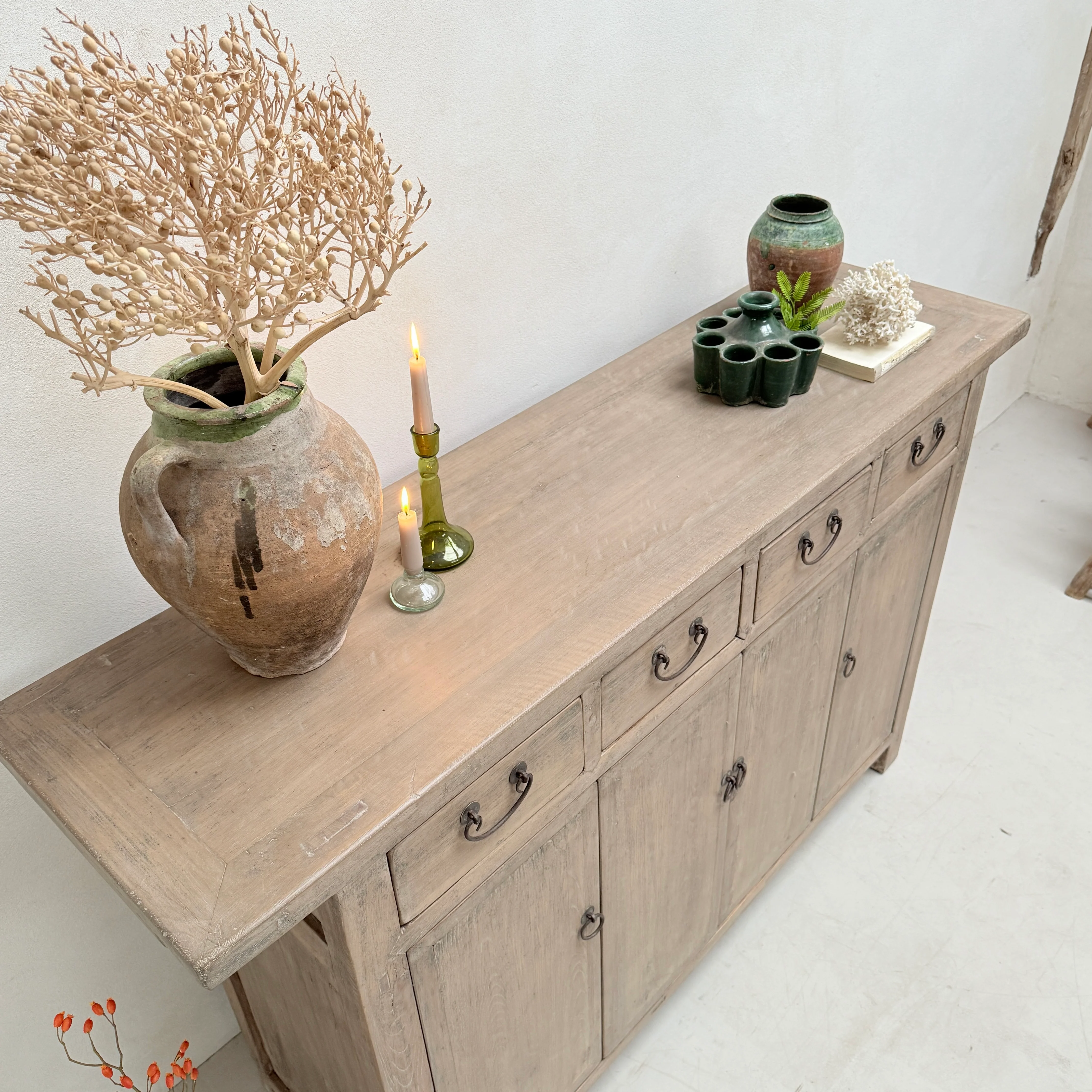 Antique cupboard Beechwood - Image 5