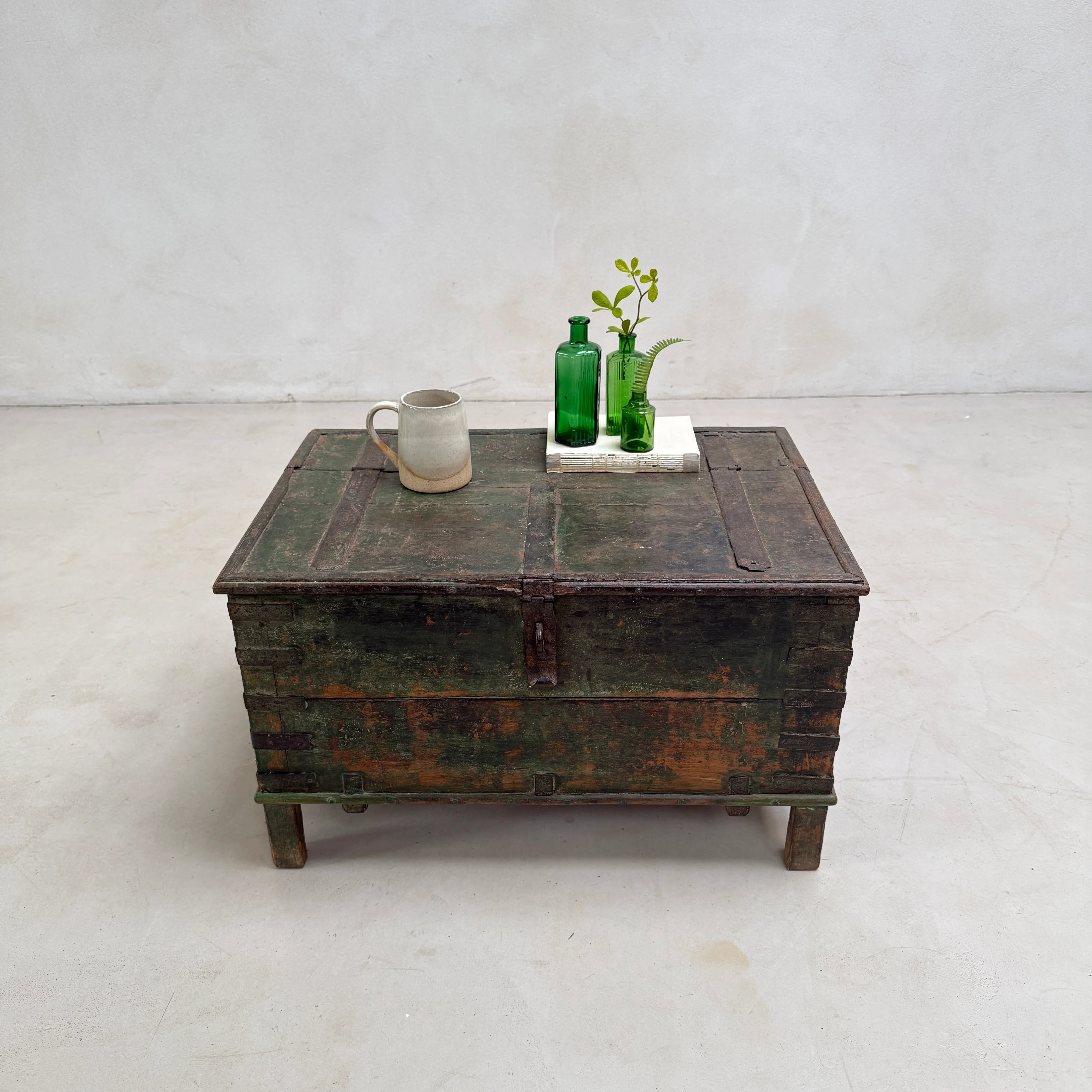 Antique Dark Green Blanket Box | Clandon - Image 6