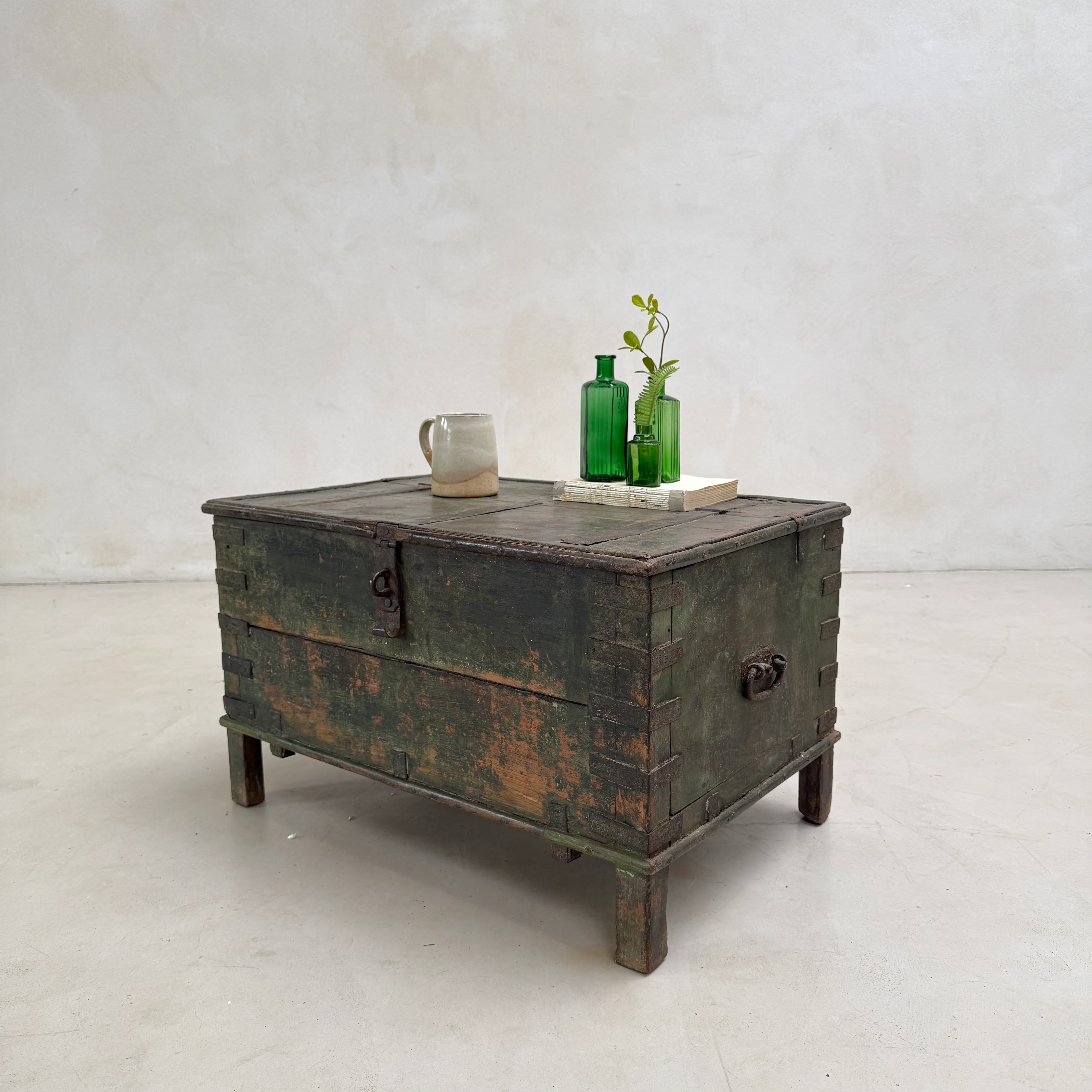 Antique Dark Green Blanket Box | Clandon - Image 7