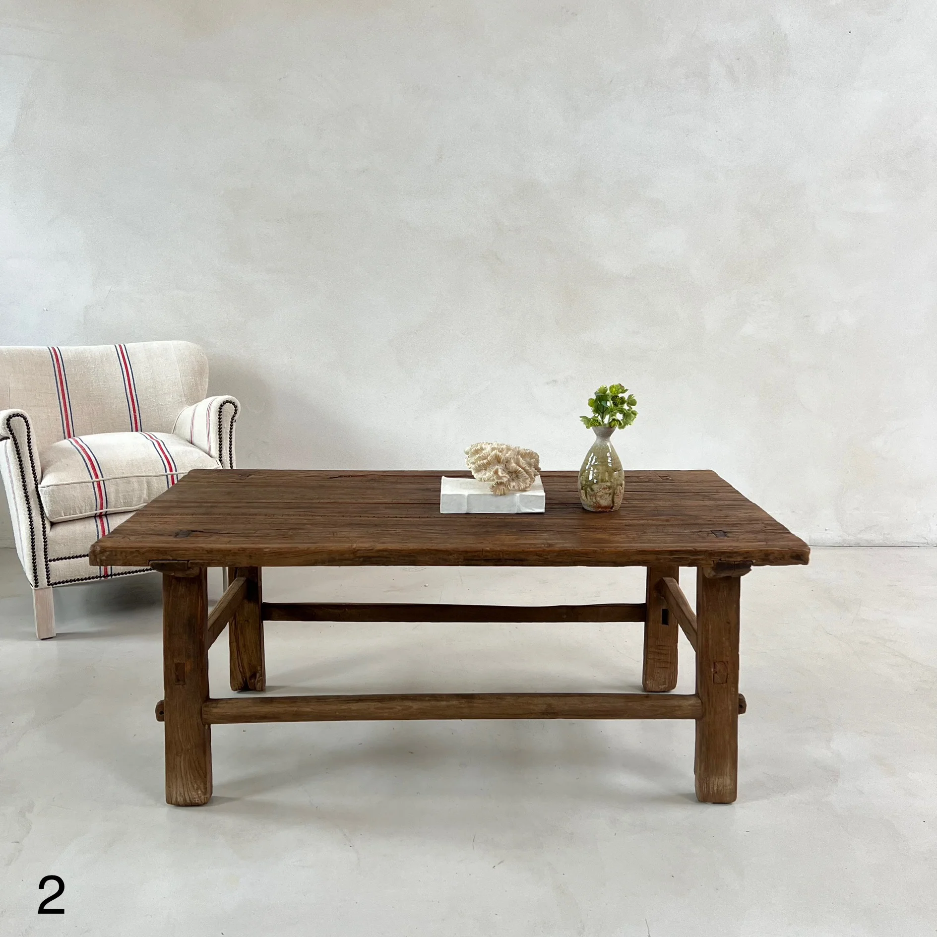 Antique Dark Wood Coffee Tables - Image 5