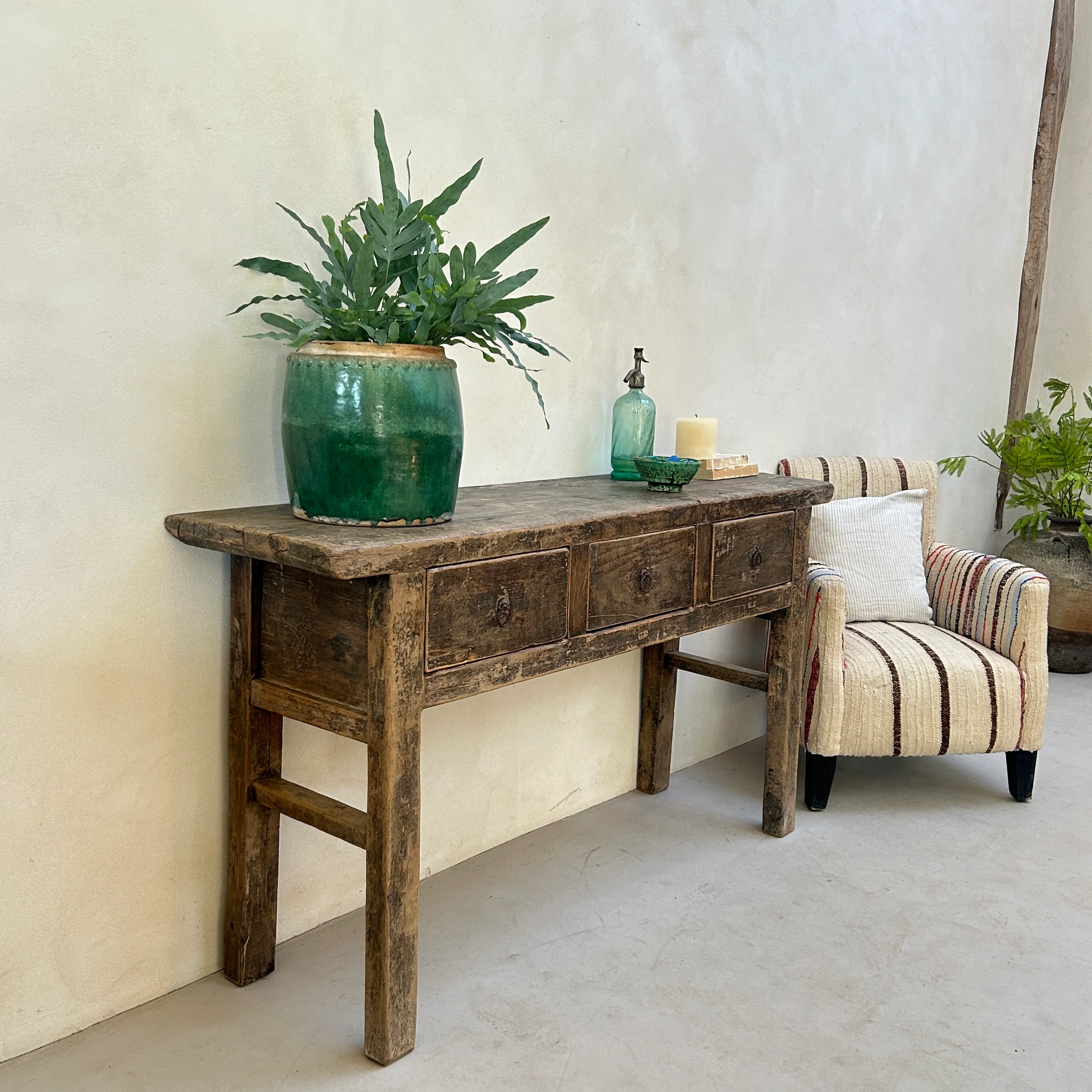 Antique Dark Wood Console Table | Guildford - Image 3