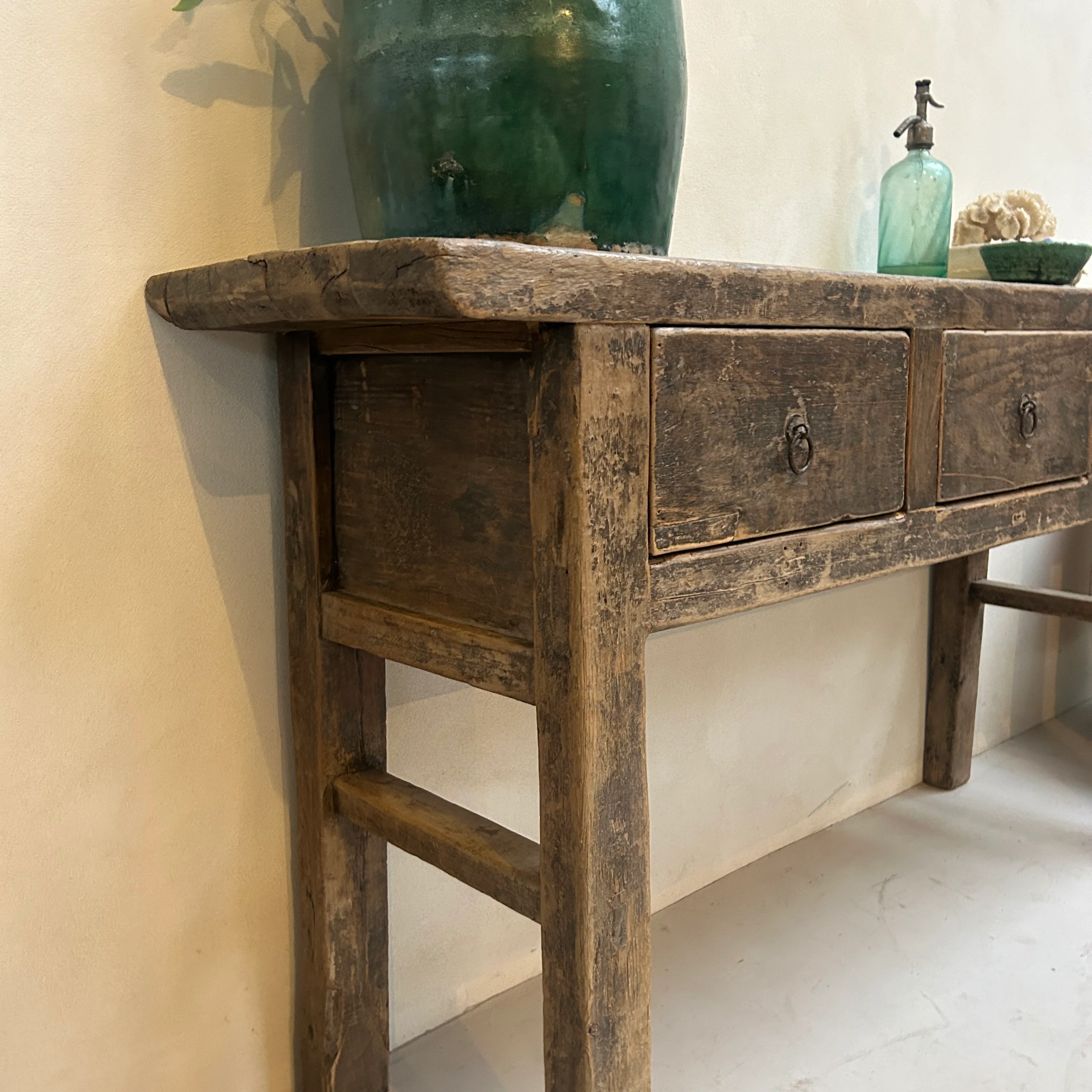 Antique Dark Wood Console Table | Guildford - Image 4