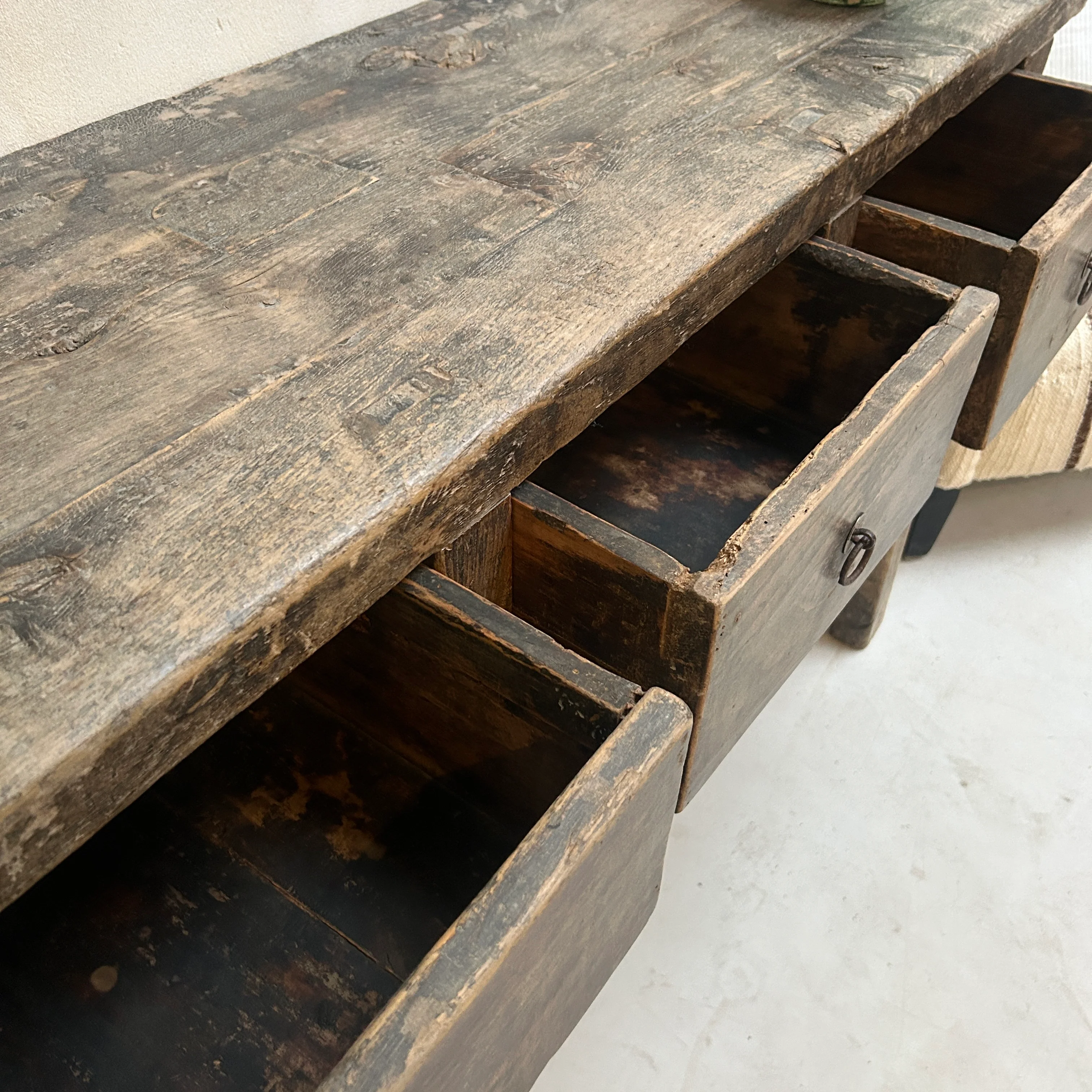 Antique Dark Wood Console Table | Guildford - Image 5