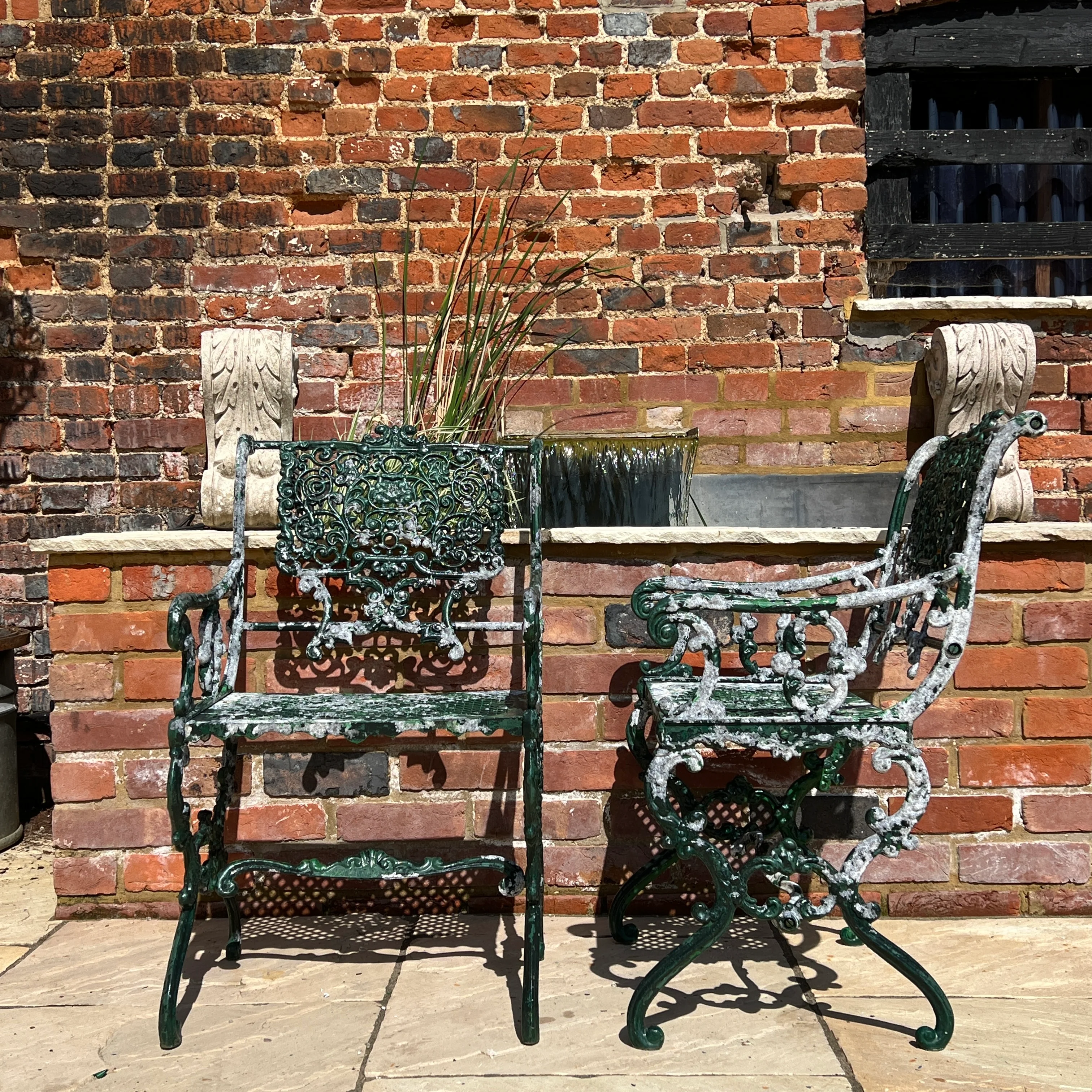 Antique decorative cast iron Garden Chair - Image 6