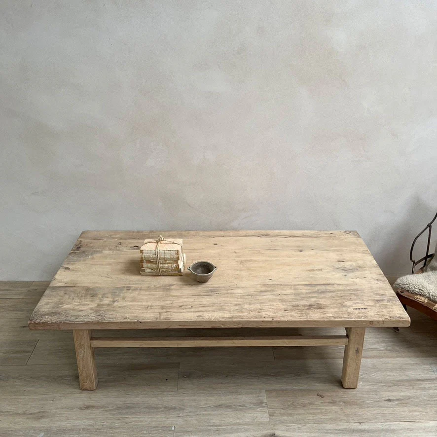 Antique Elm Coffee Table Doyle - Image 6