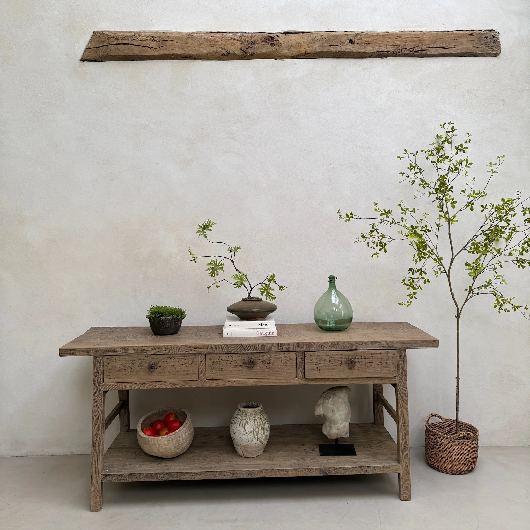 Antique Elm Console Table | Bexley