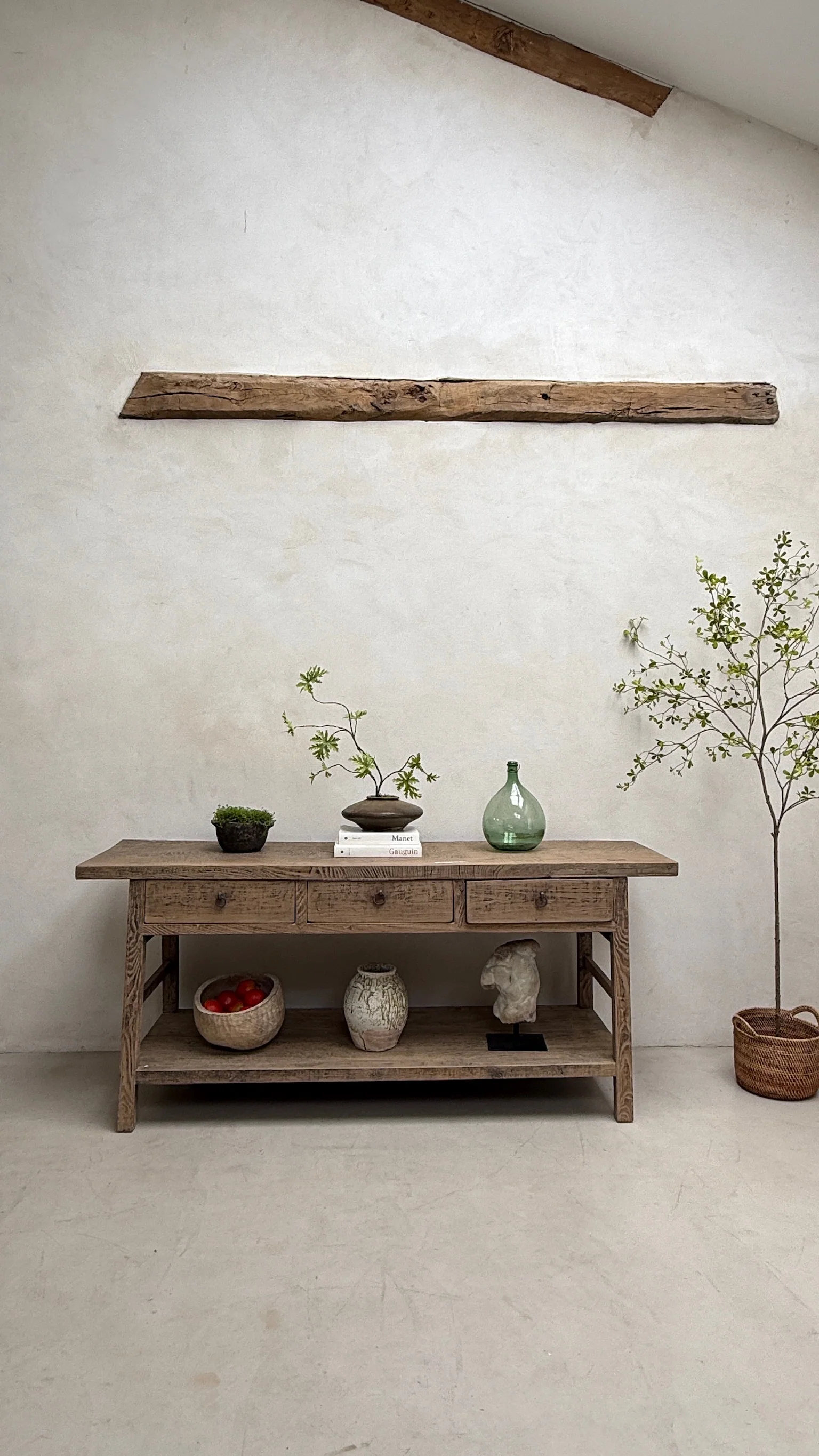 Antique Elm Console Table | Bexley - Image 10