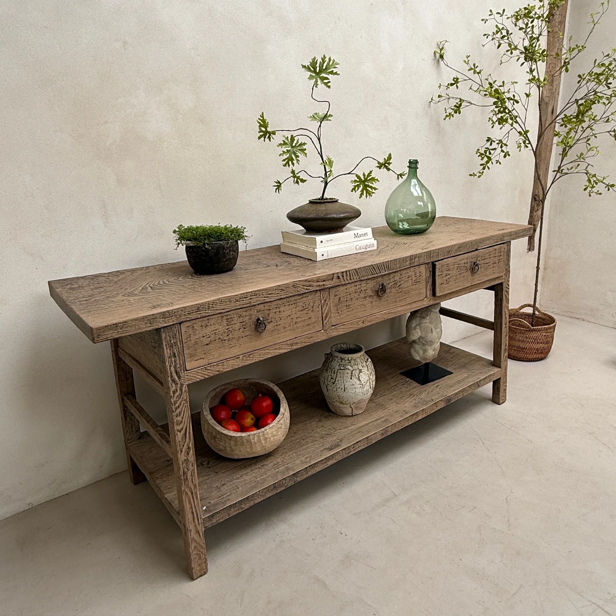 Antique Elm Console Table | Bexley - Image 3