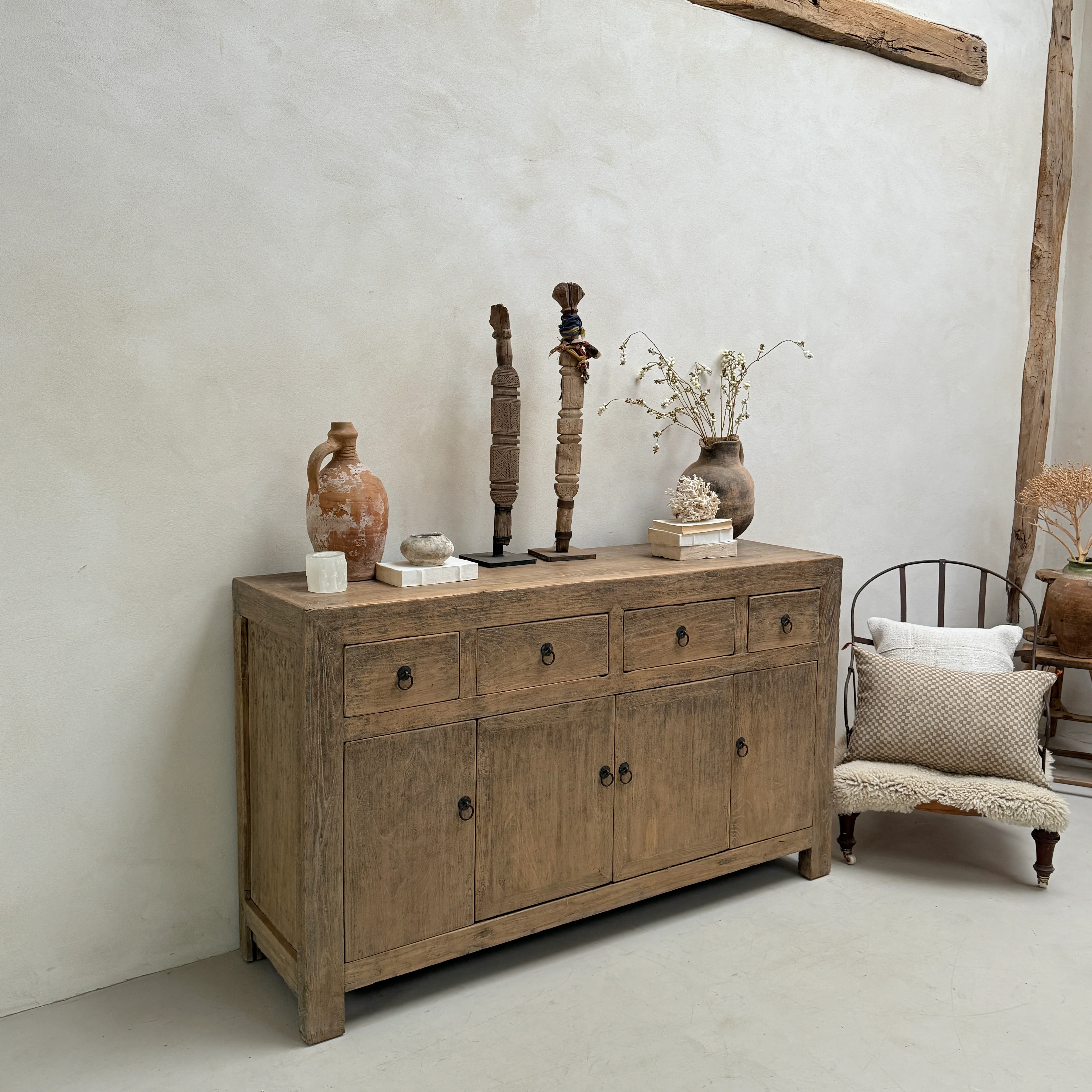 Antique Elm Cupboard Charter - Image 2