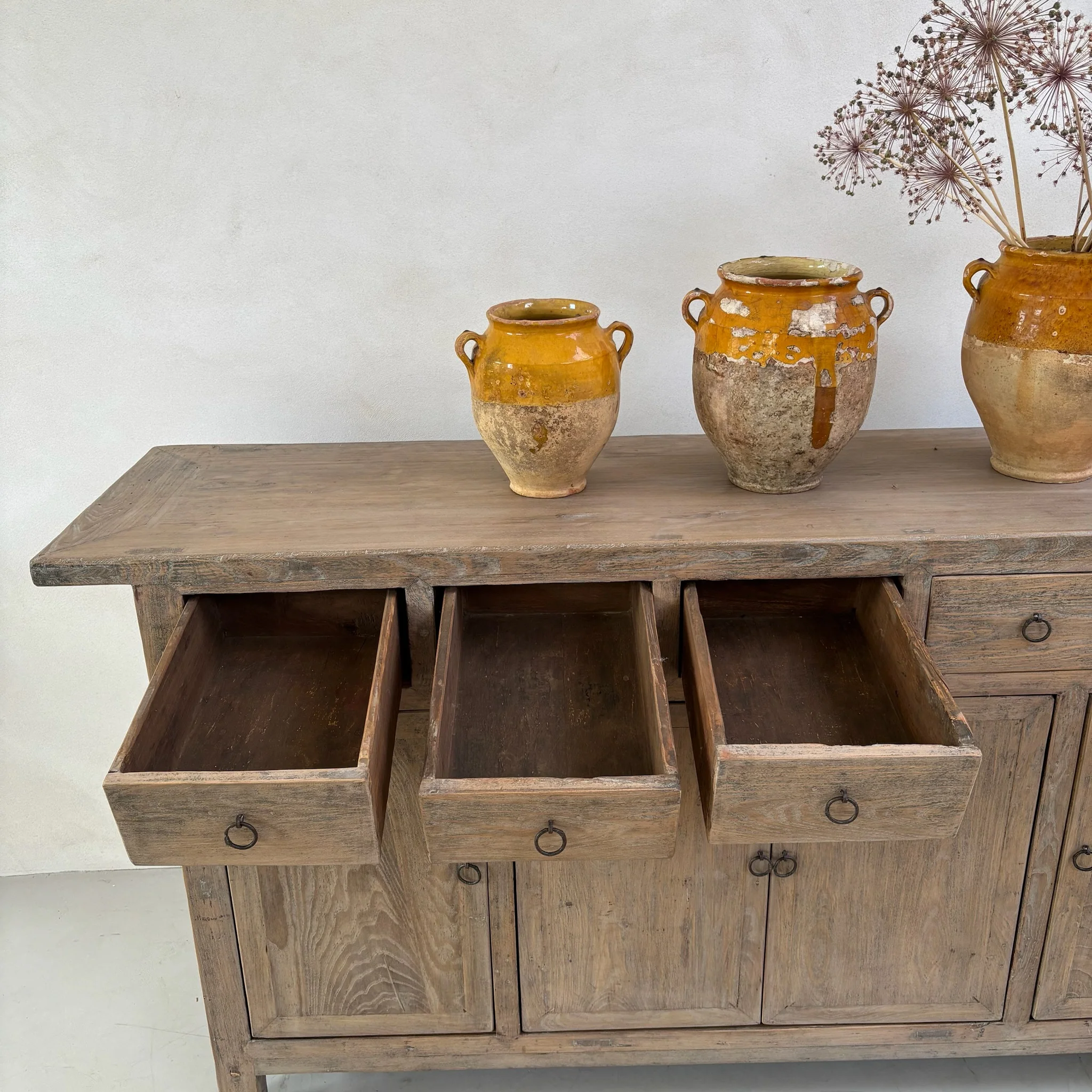 Antique Elm Cupboard Christopher - Image 7