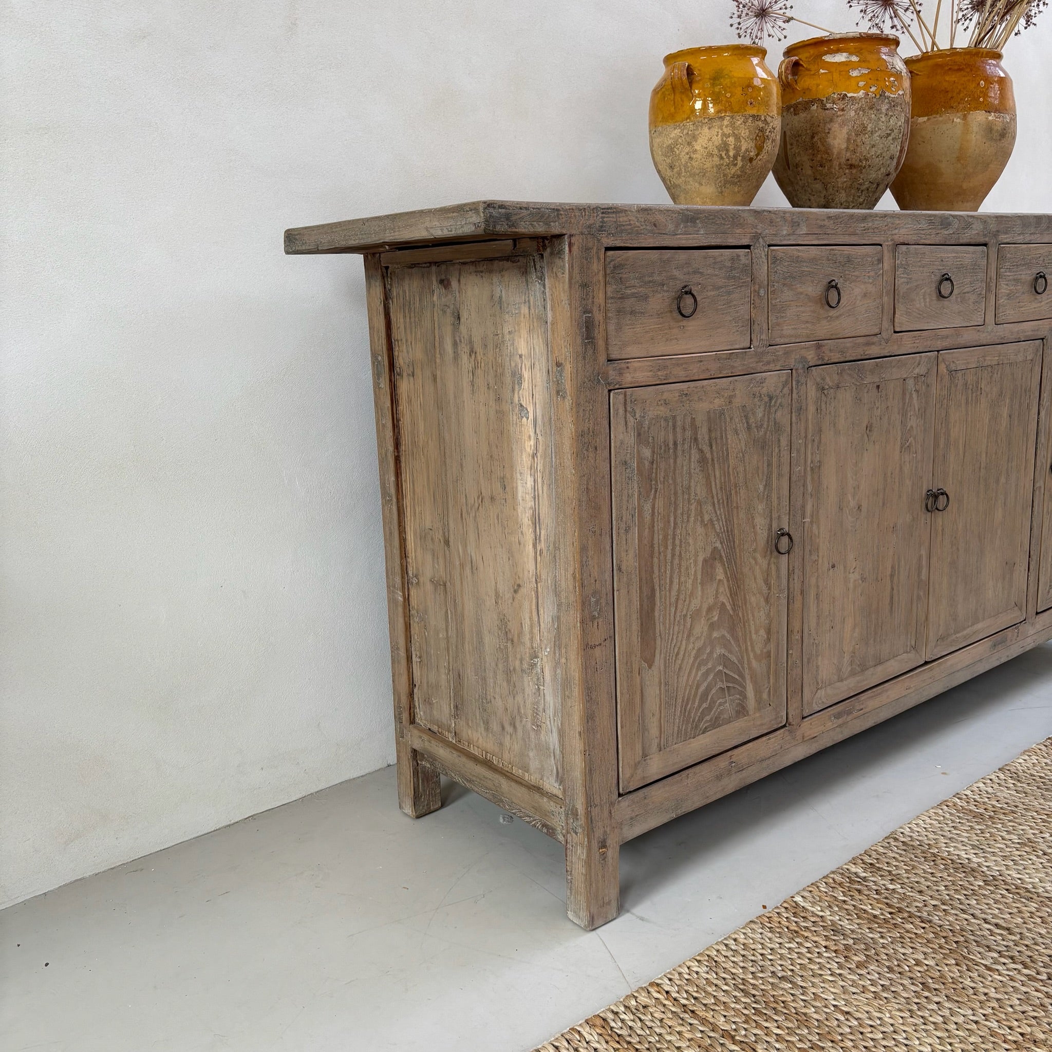 Antique Elm Cupboard Christopher - Image 9