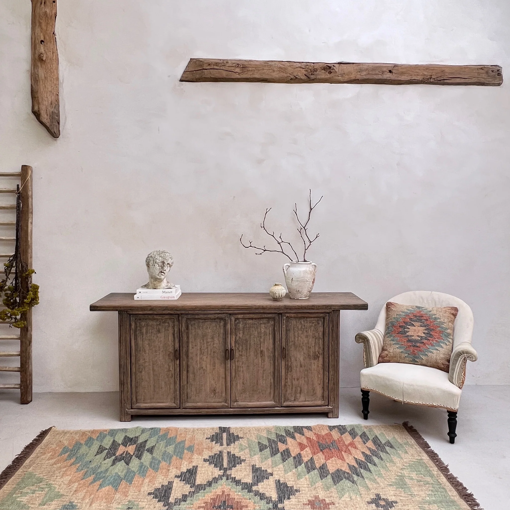 Antique Elm Sideboard | Ivy - Image 3