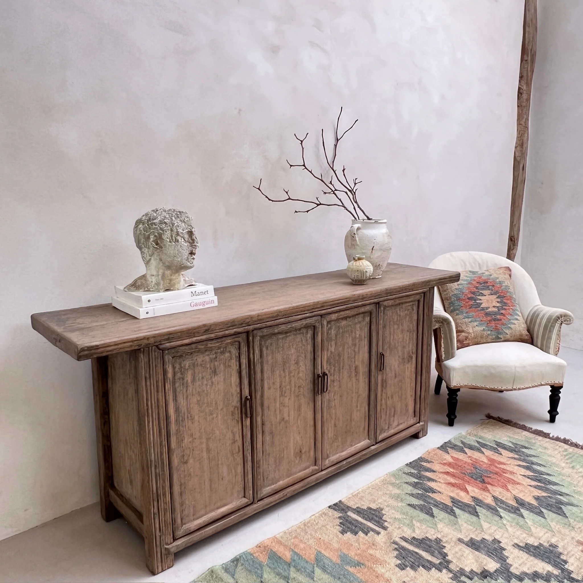 Antique Elm Sideboard | Ivy - Image 6