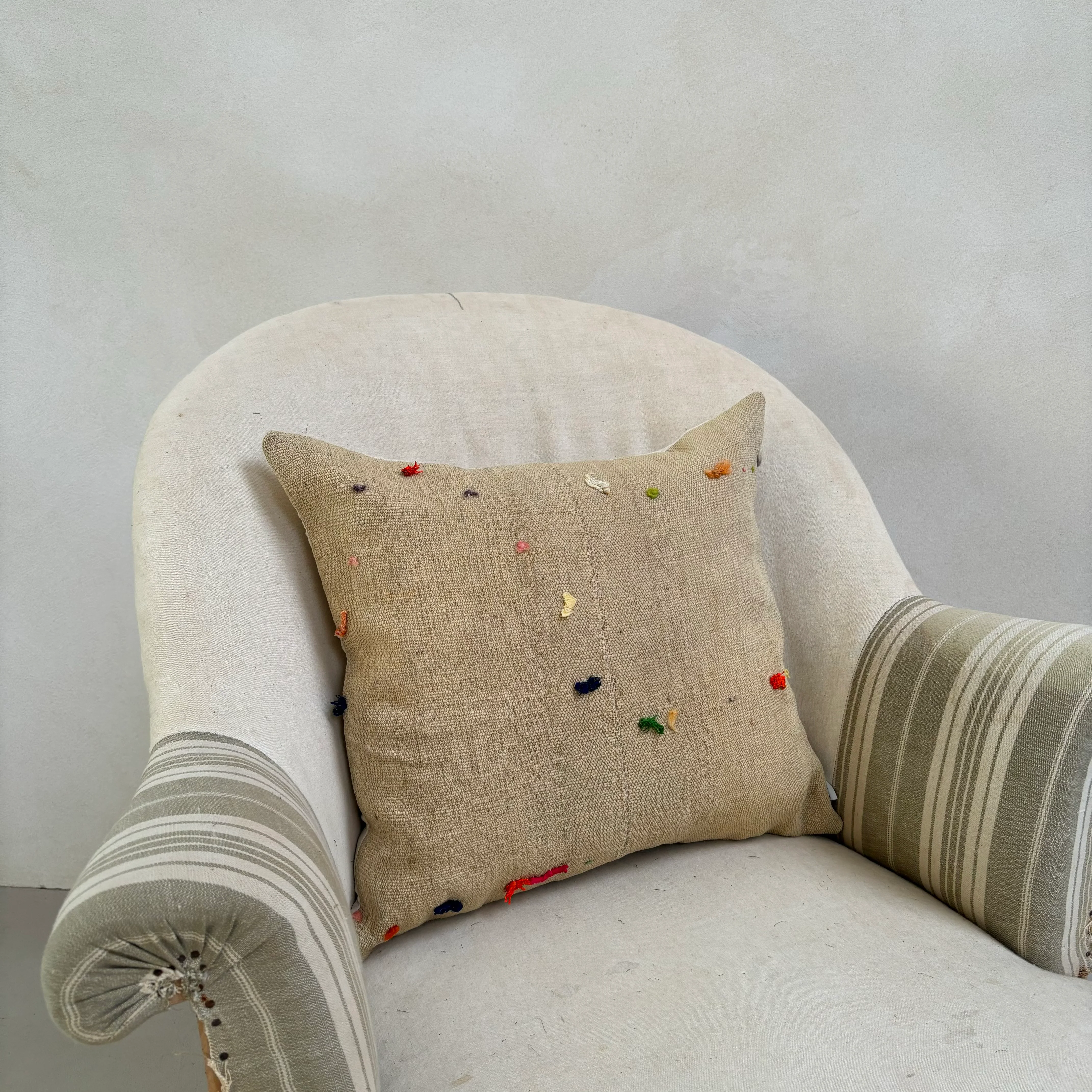 Rustic Antique Fabric Cushion | Bardot - Image 3