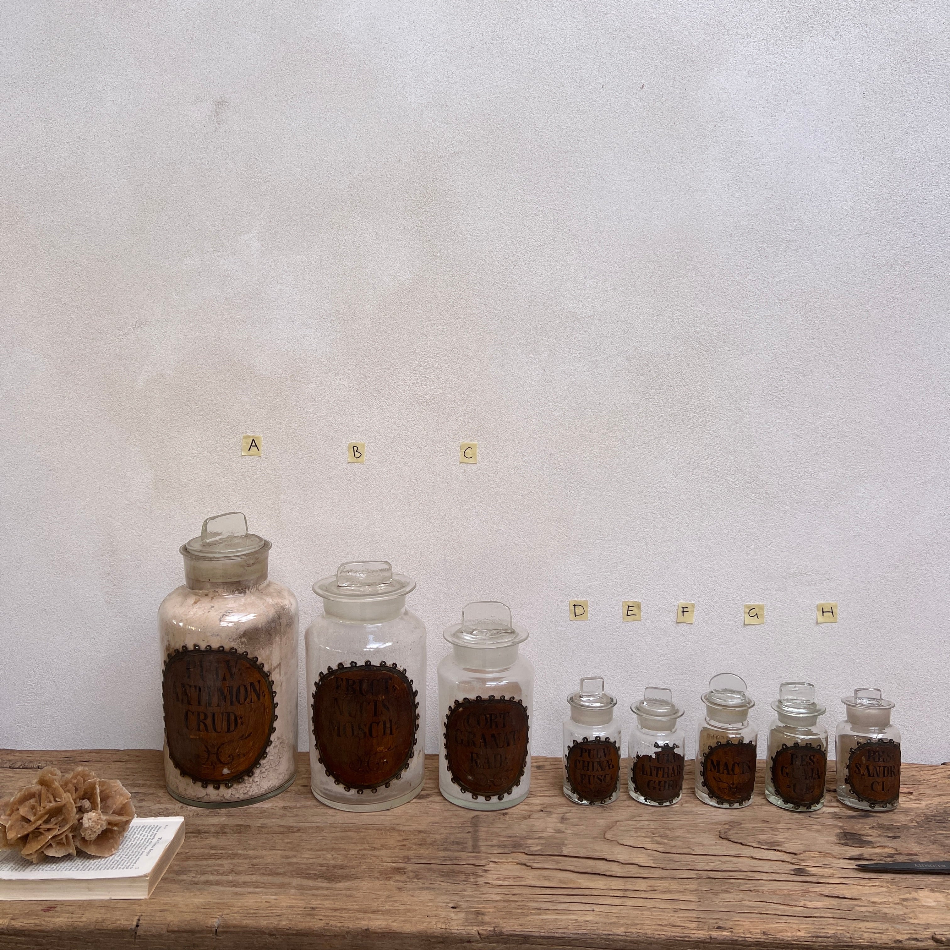 Antique French Apothecary bottles - Image 2