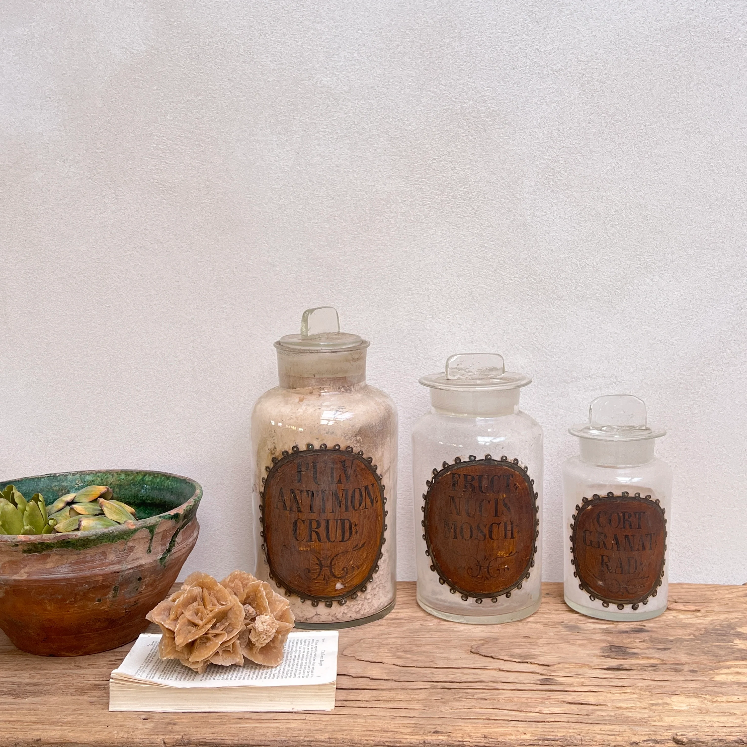 Antique French Apothecary bottles - Image 3