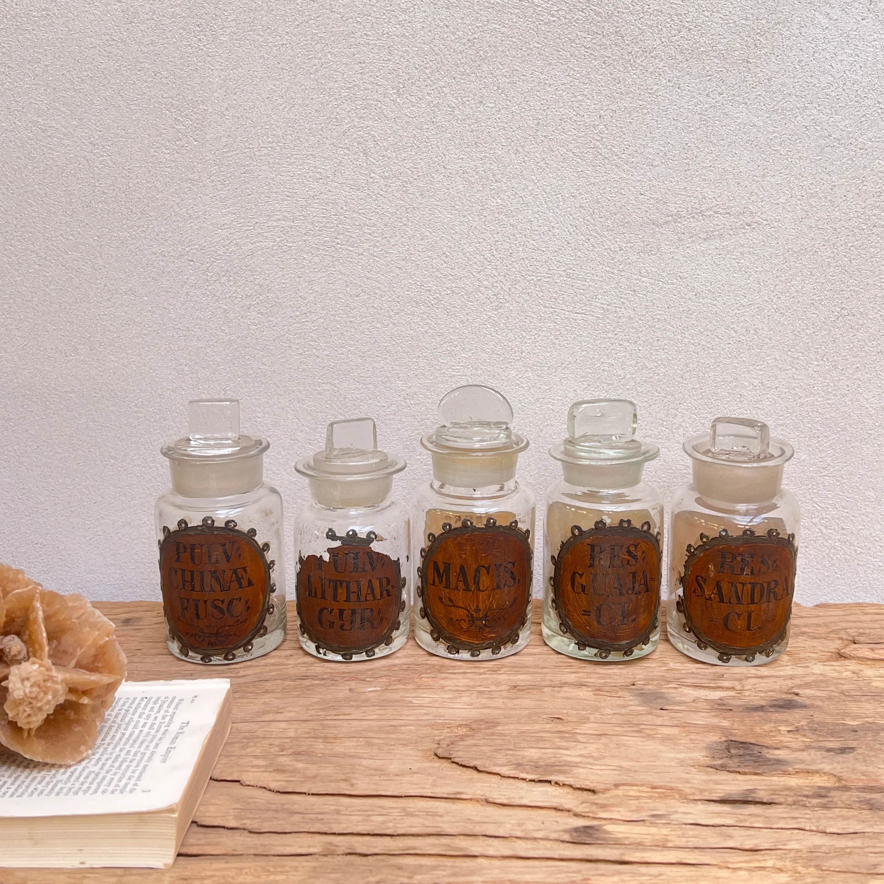 Antique French Apothecary bottles - Image 4