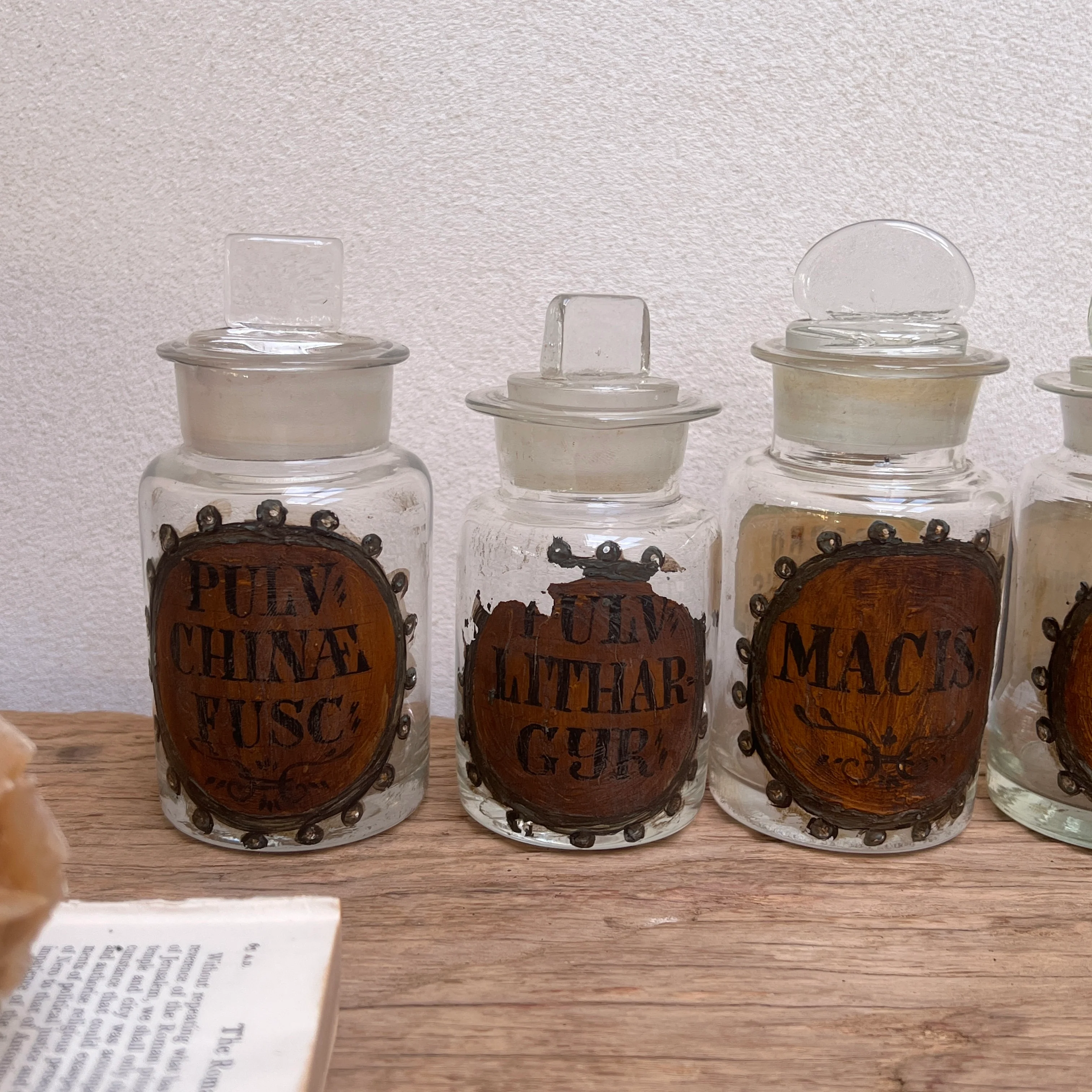 Antique French Apothecary bottles - Image 5