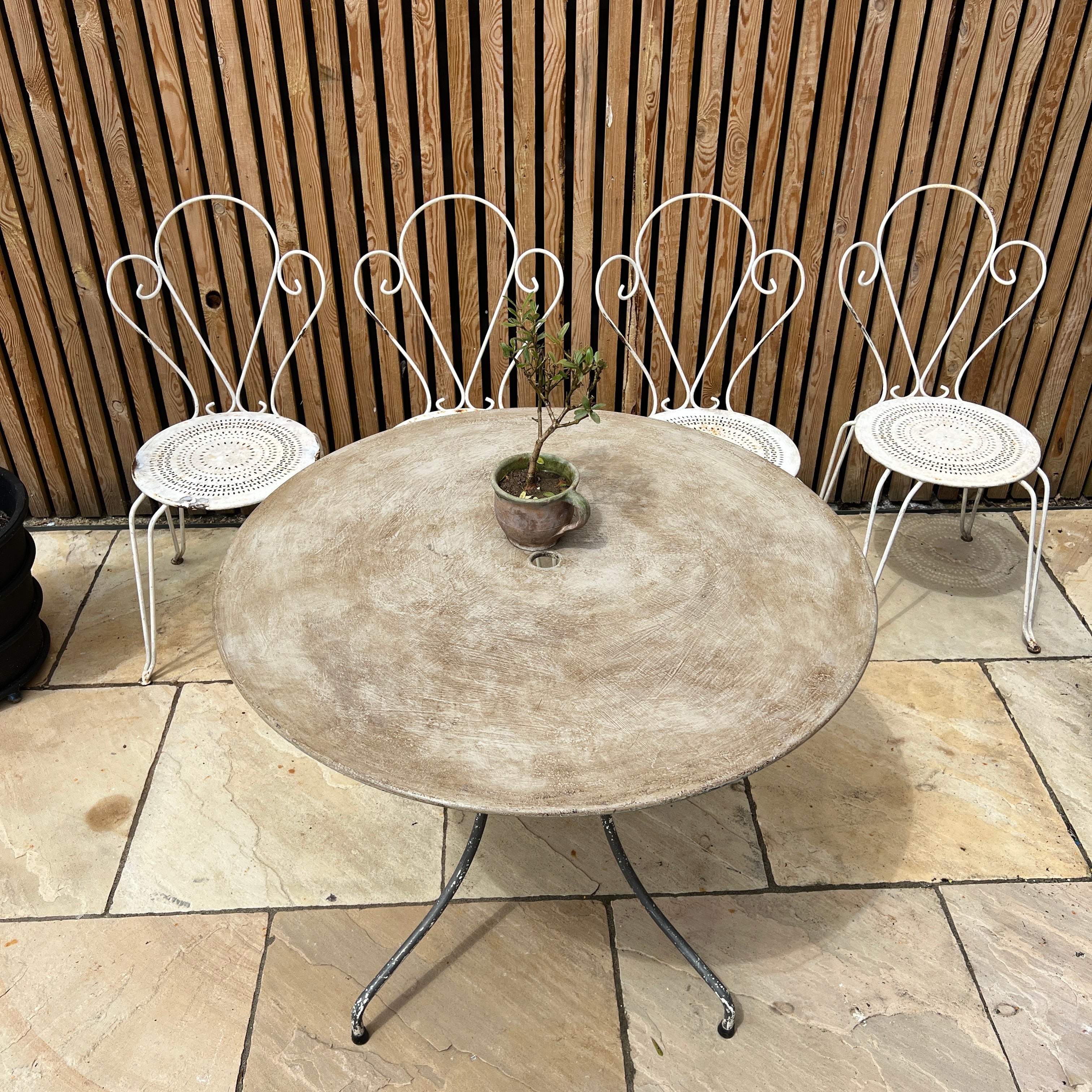 Antique french metal garden table | Stefanie - Image 3