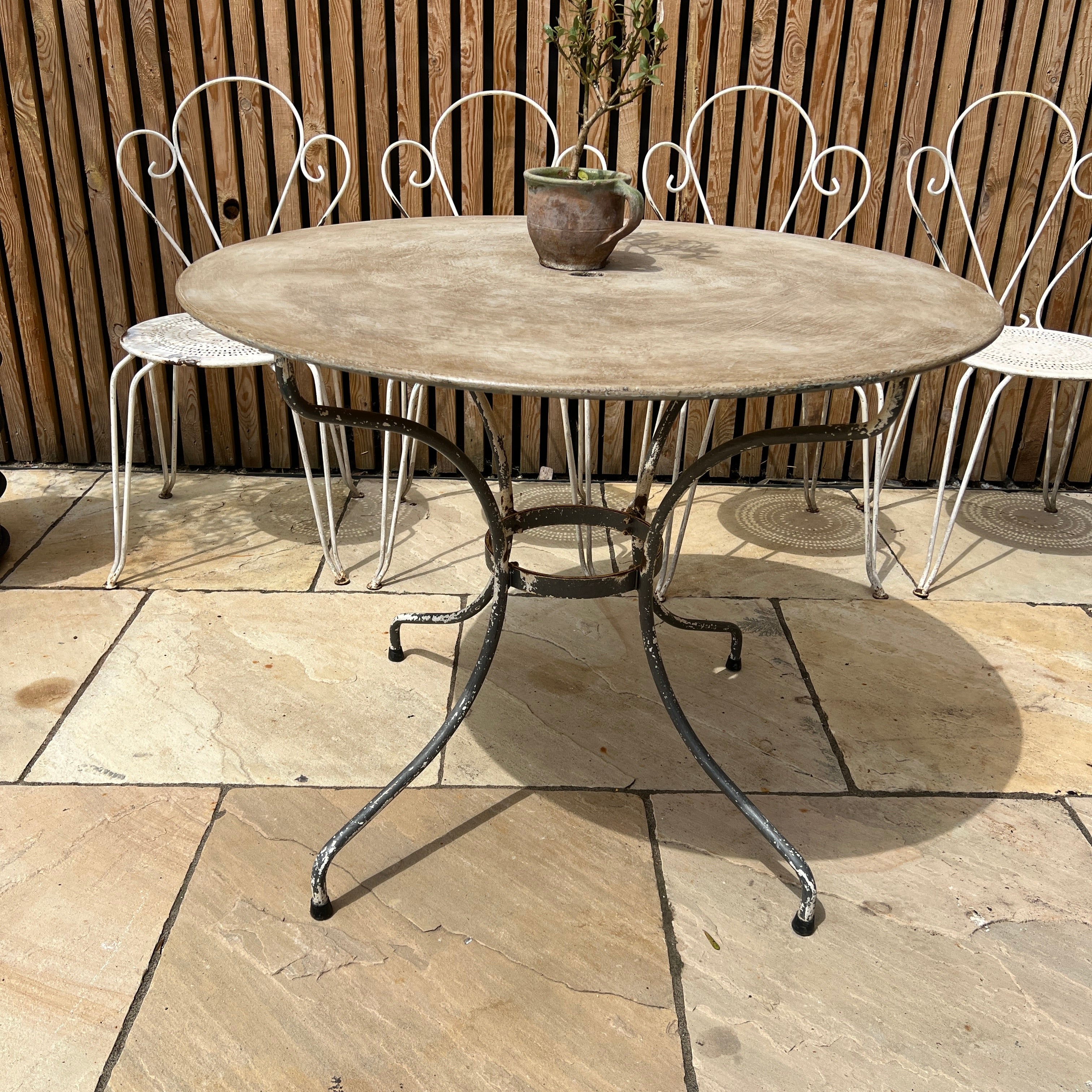 Antique french metal garden table | Stefanie - Image 4