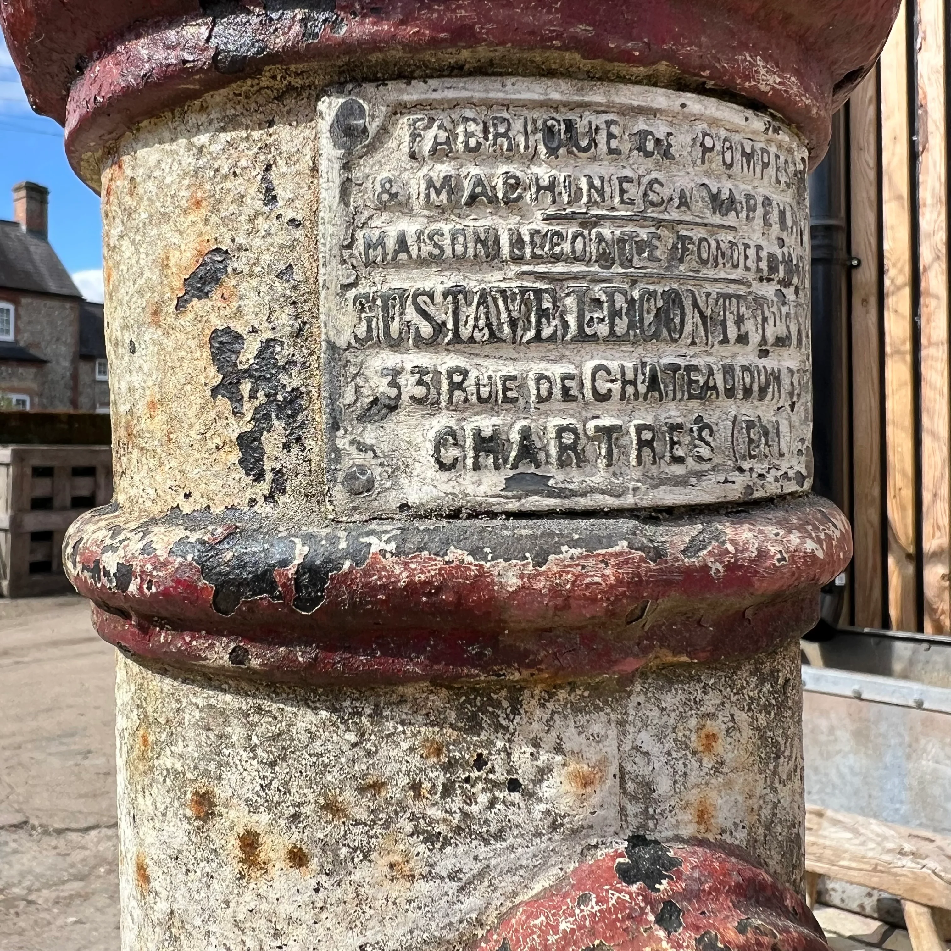 Antique French water feature - Pump and Stone Trough - Image 4
