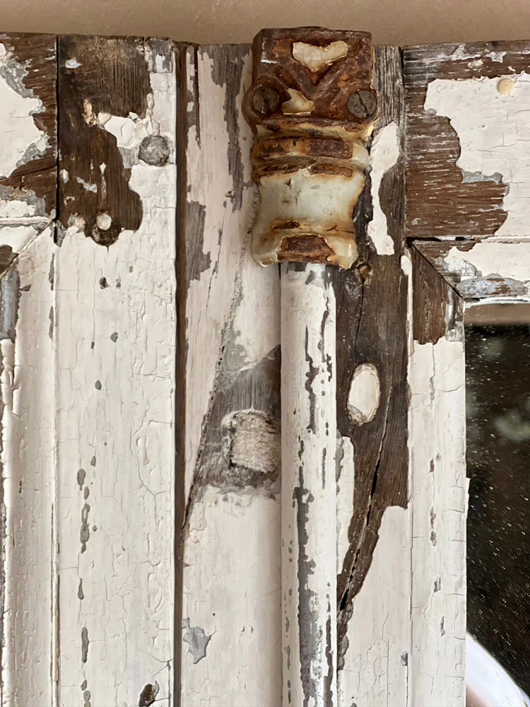 Antique French Window Mirror | Arles - Image 3
