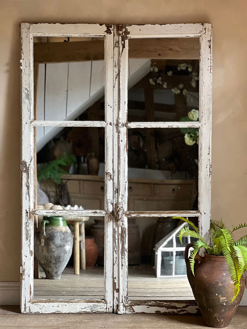 Antique French Window Mirror | Arles - Image 5