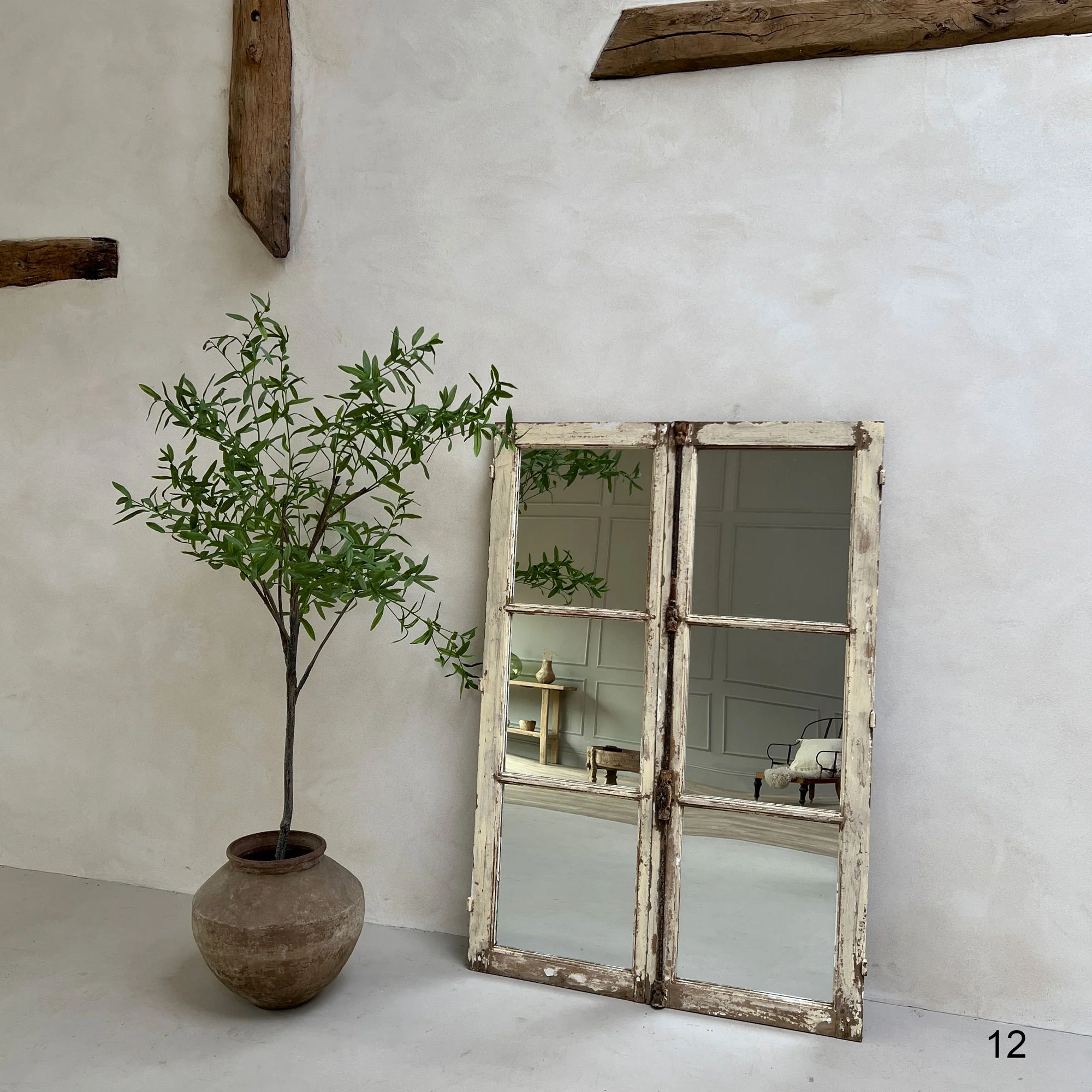 Antique French Window Mirrors - Image 14