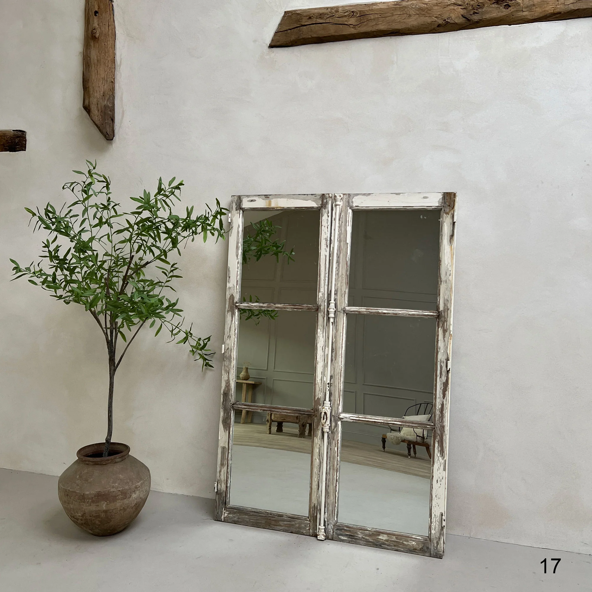 Antique French Window Mirrors - Image 22
