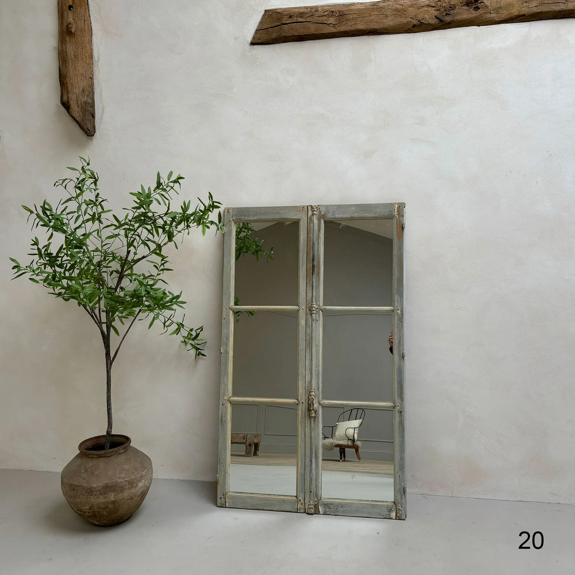 Antique French Window Mirrors - Image 26