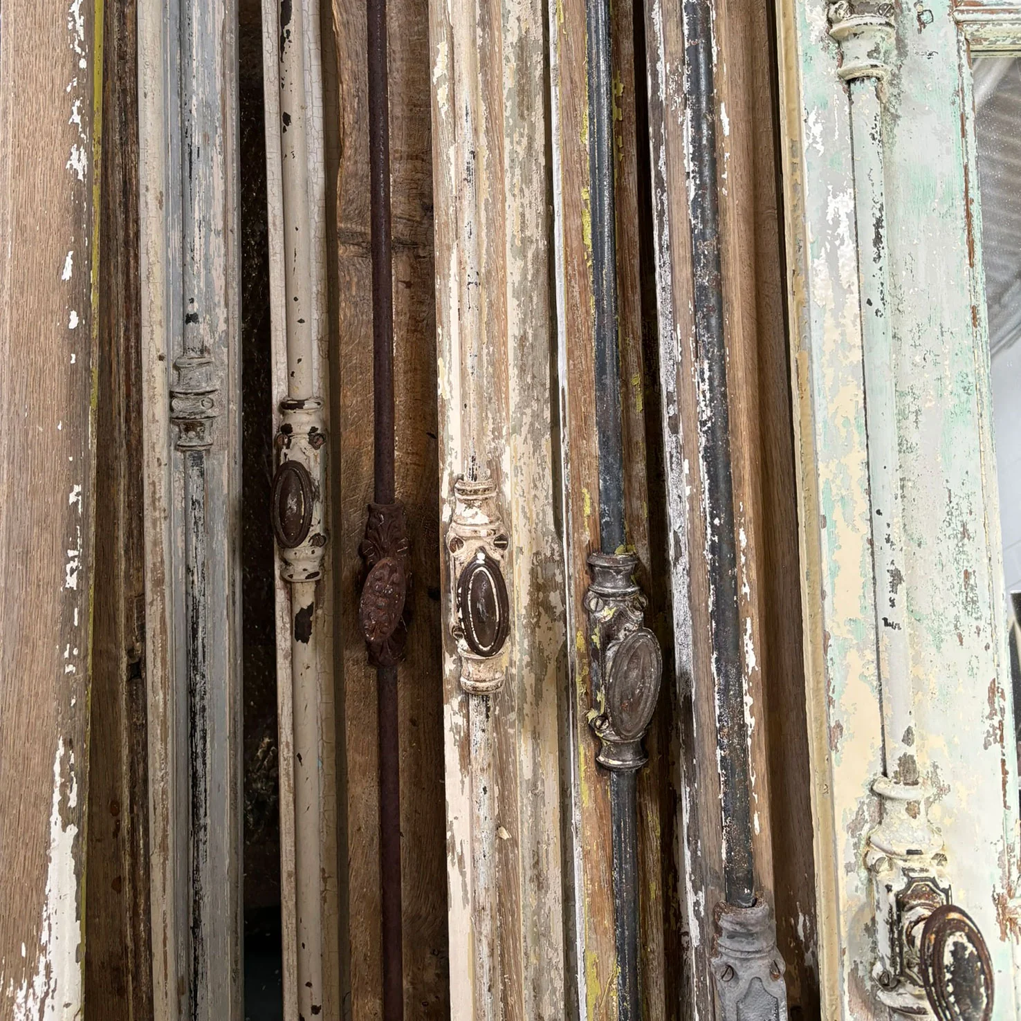 Antique French Window Mirrors - Image 3
