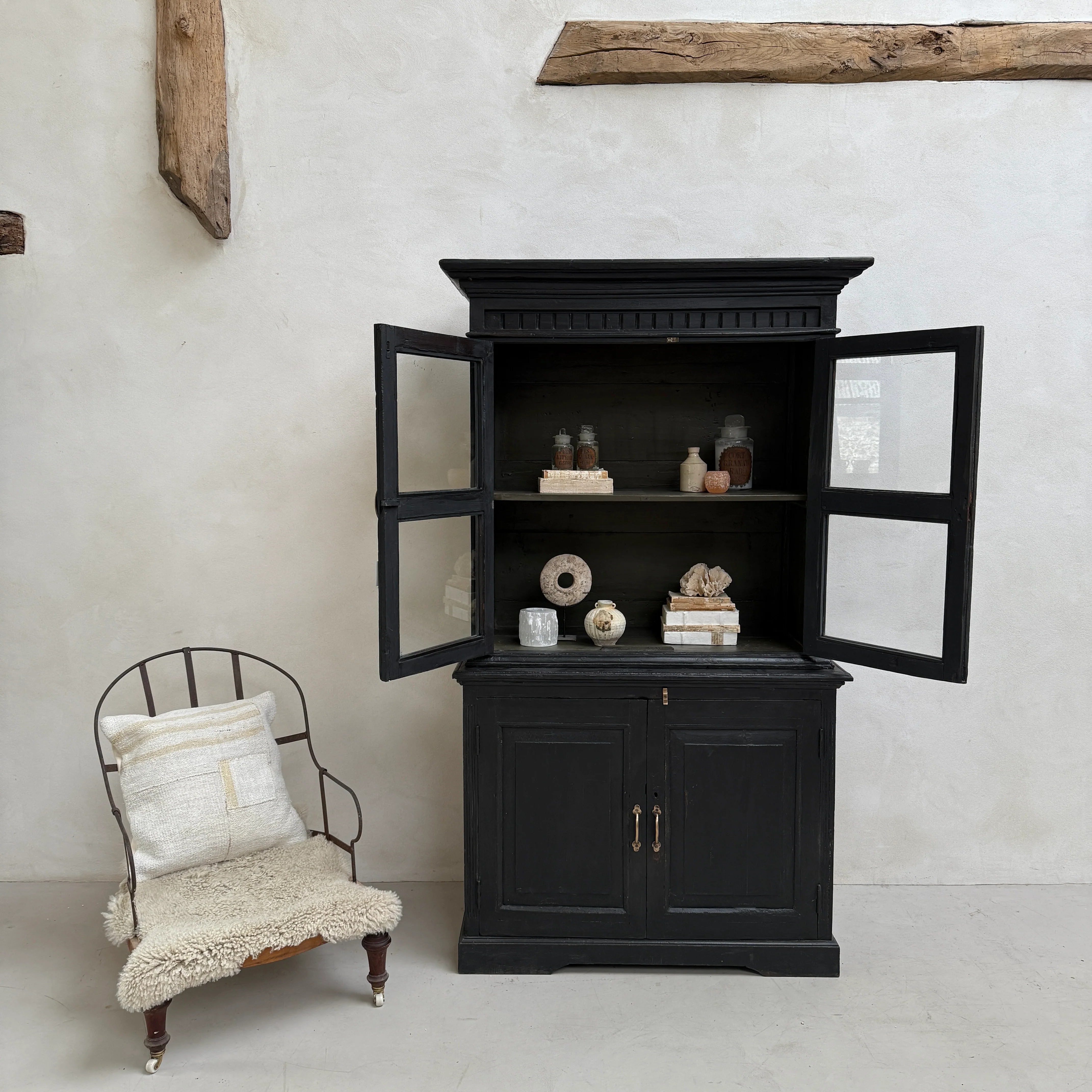 Antique glazed Cabinet Benson - Image 7