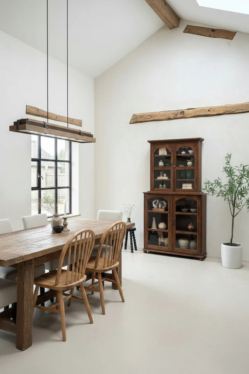 Antique Glazed Wooden Display Cabinet | Charles - Image 2