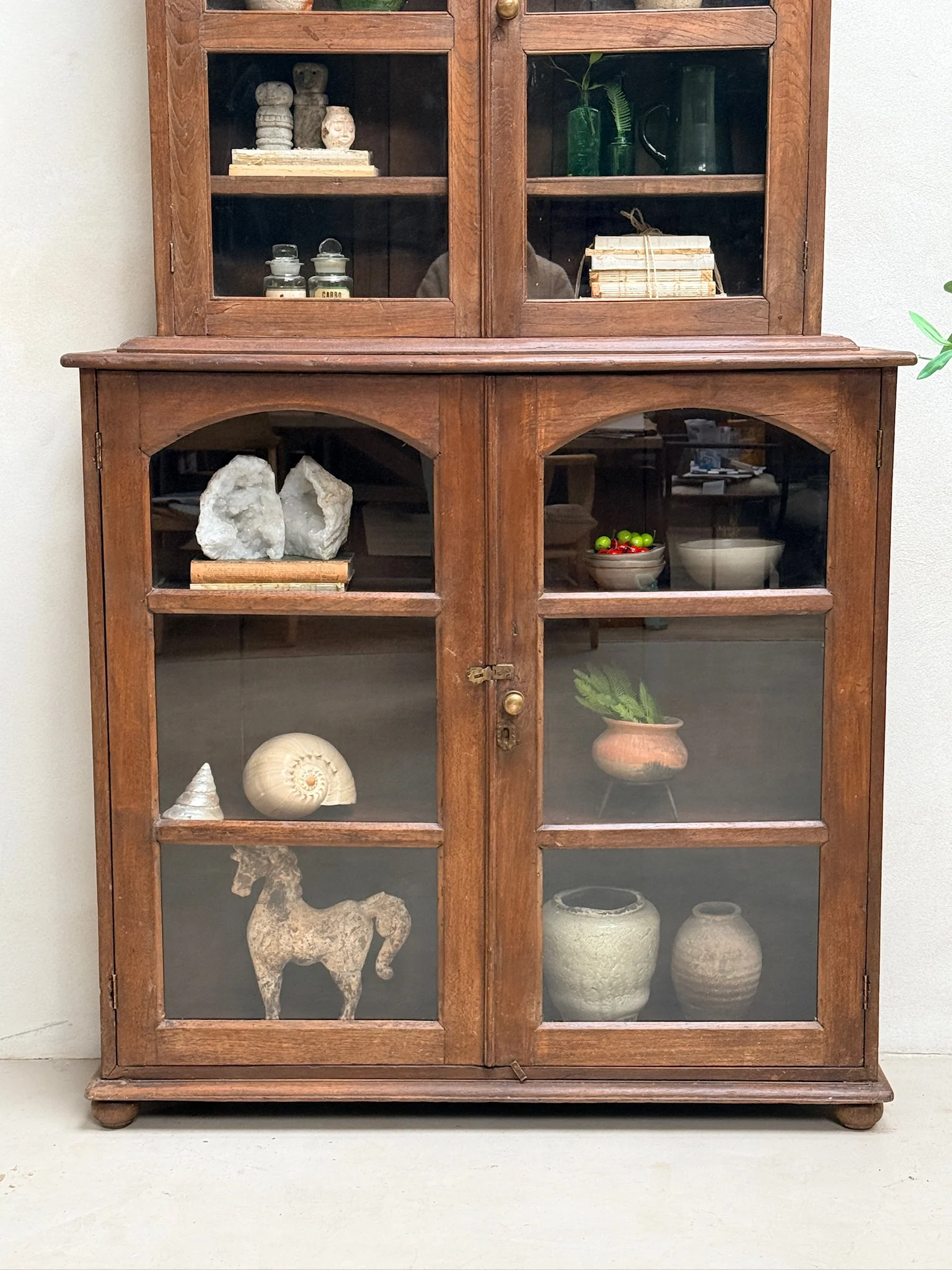 Antique Glazed Wooden Display Cabinet | Charles - Image 7